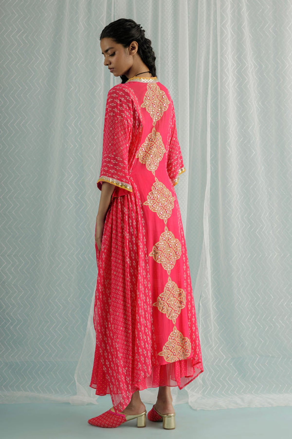 Fuschia Nino Kaftan Set