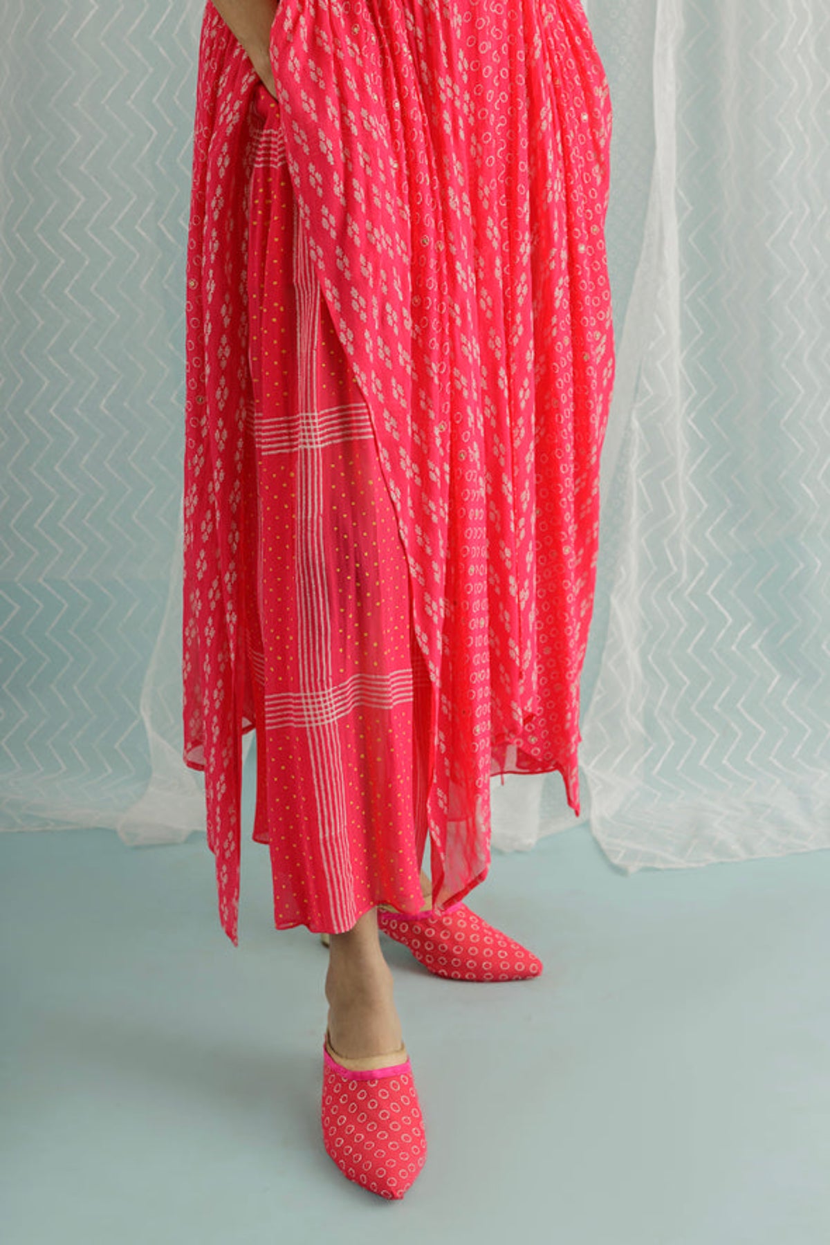 Fuschia Nino Kaftan Set