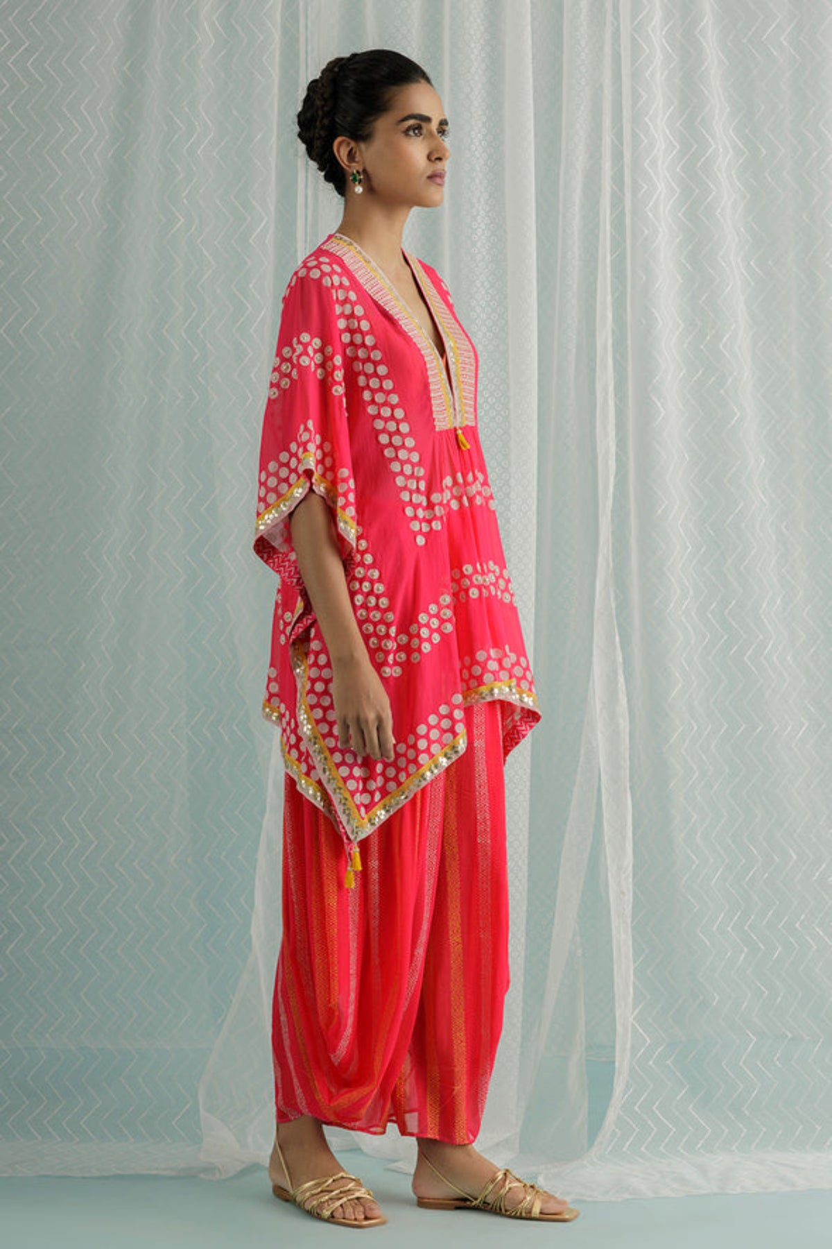 Fuschia Emi Kaftan Set