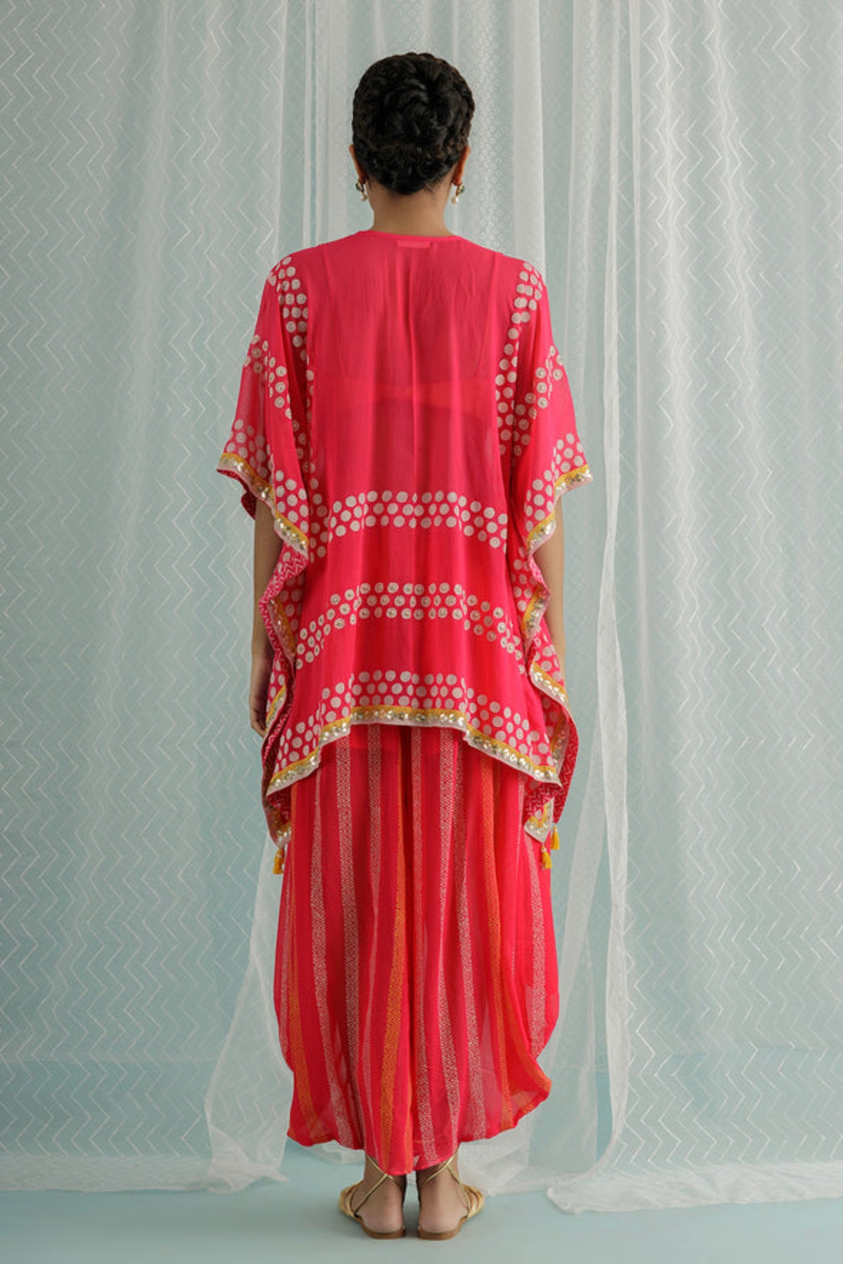 Fuschia Emi Kaftan Set