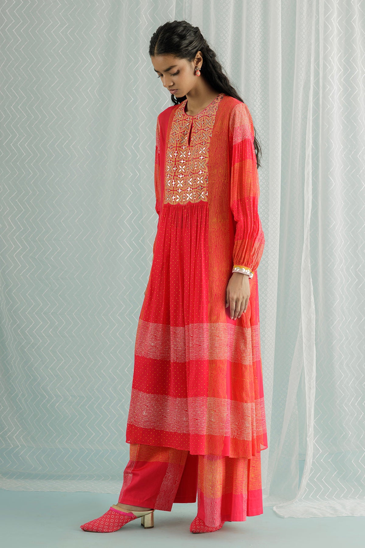 Fuschia Zuri Kurta Set