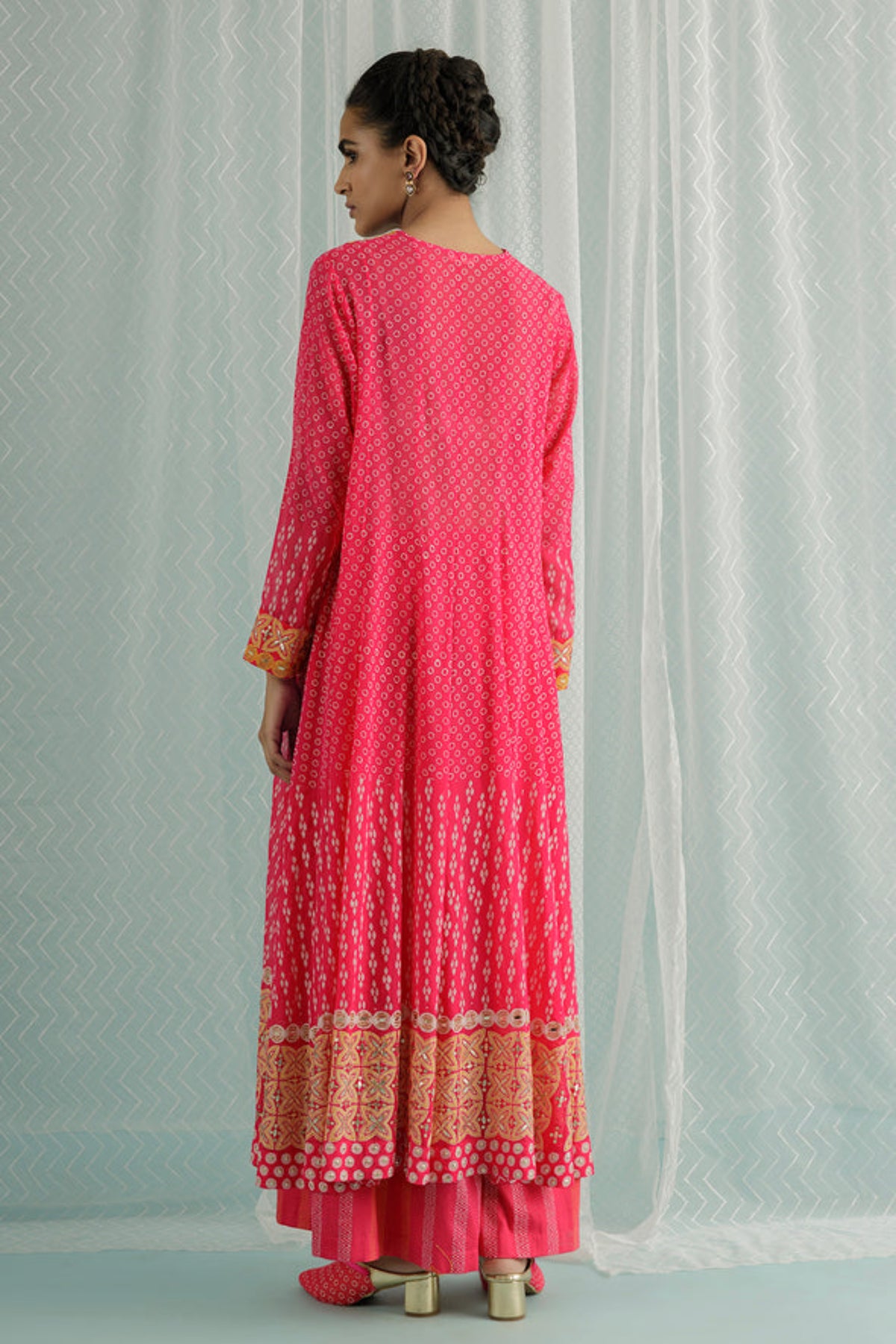 Fuschia Noa Anarkali Set