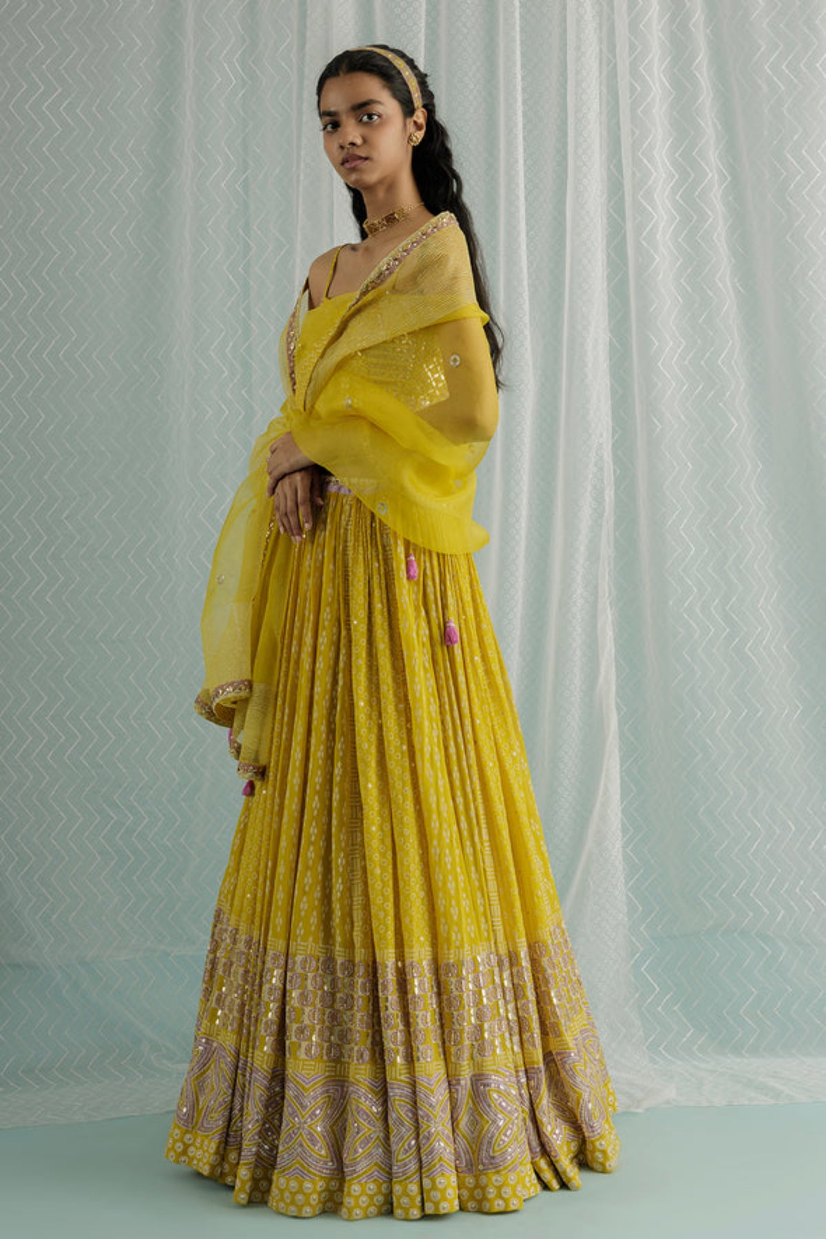 Canary Aria Lehenga Set