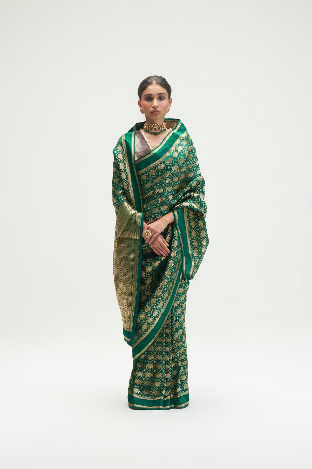 Malabar Emerald Saree