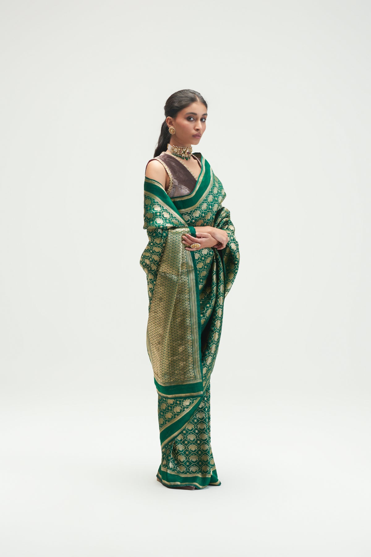 Malabar Emerald Saree