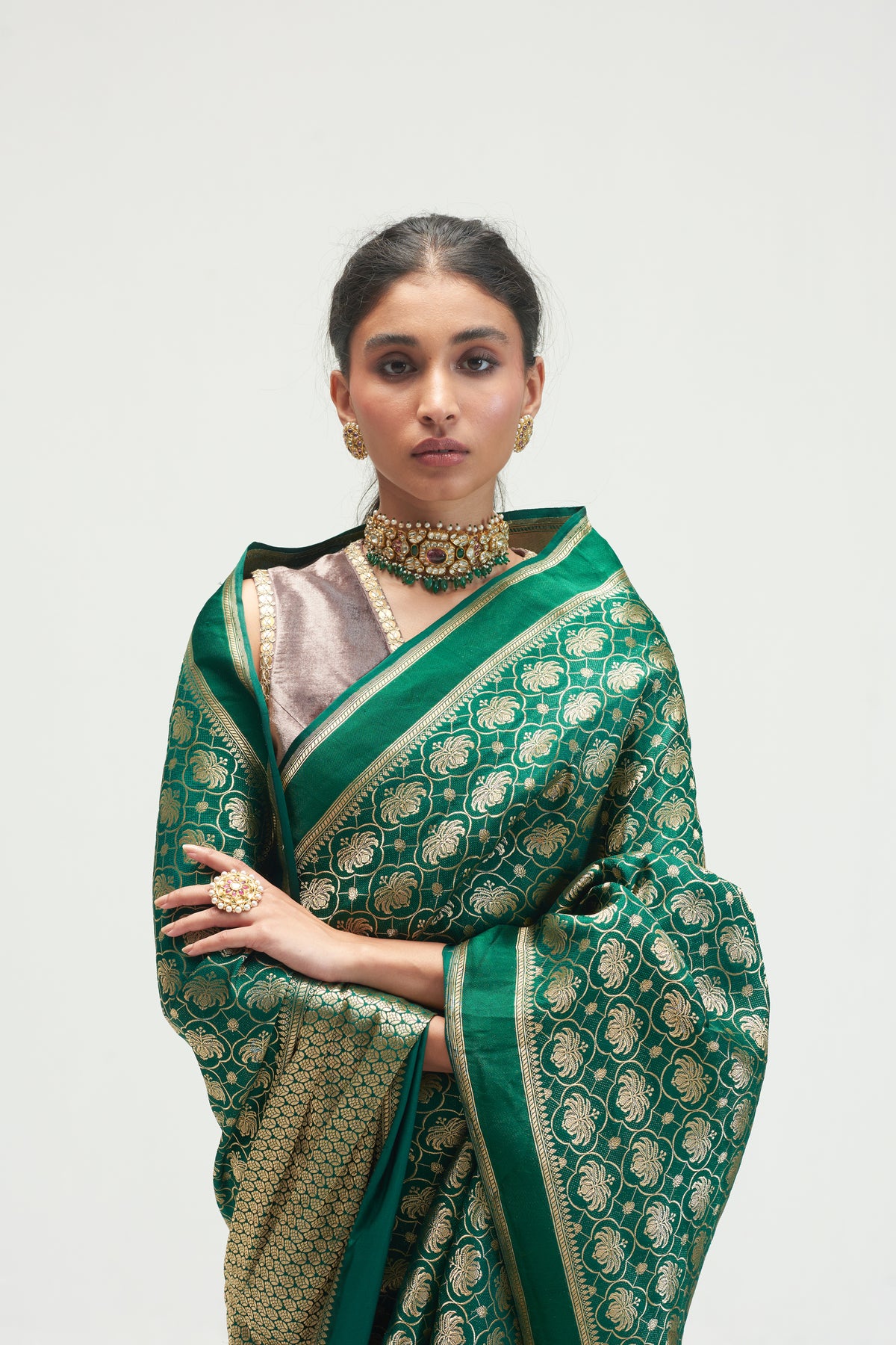 Malabar Emerald Saree