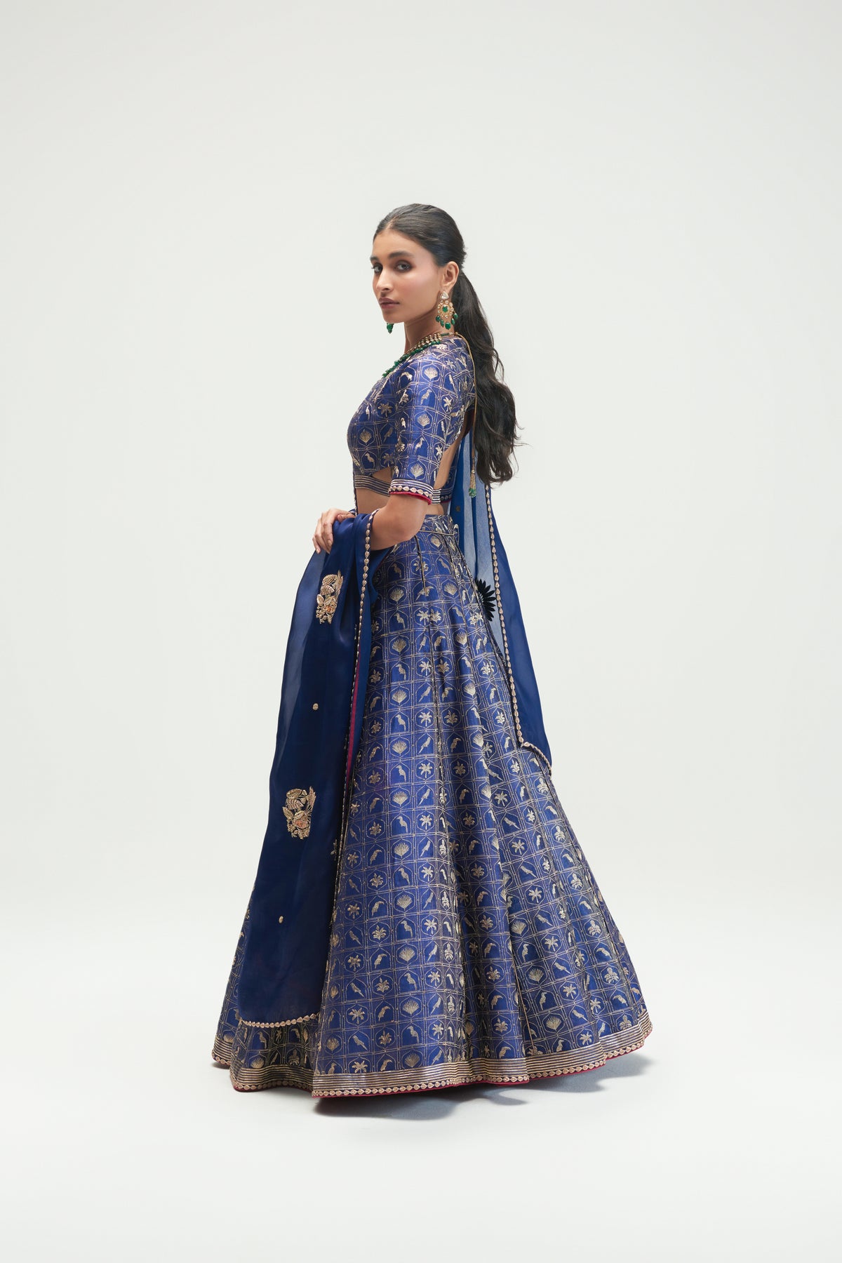 Zanzibar Sapphire Lehenga Set