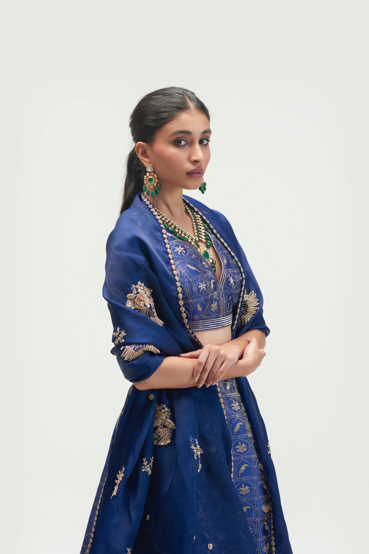 Zanzibar Sapphire Lehenga Set