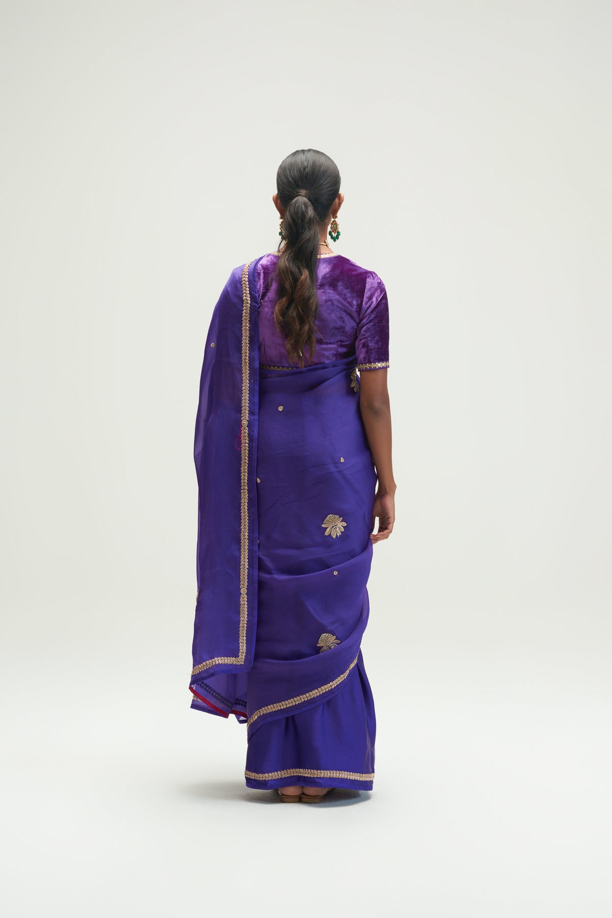 Calicut Embroidered Jamun Saree