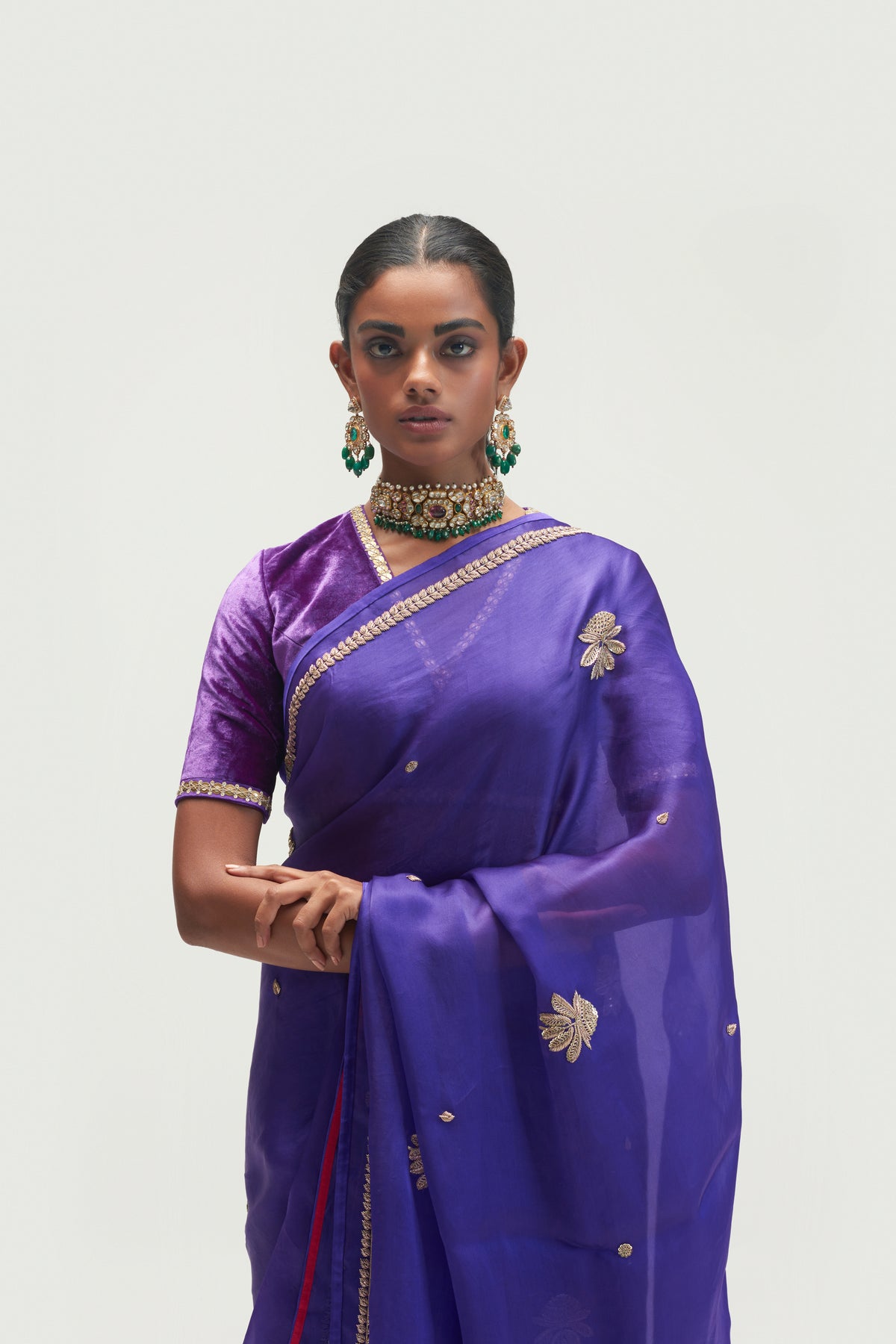 Calicut Embroidered Jamun Saree