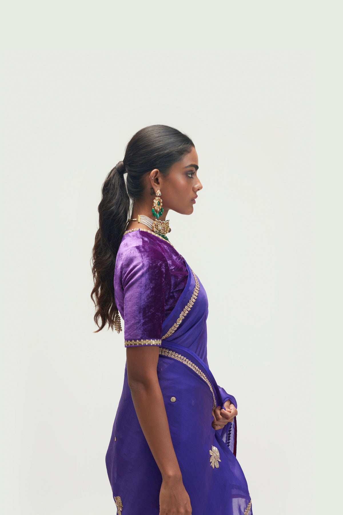 Calicut Embroidered Jamun Saree