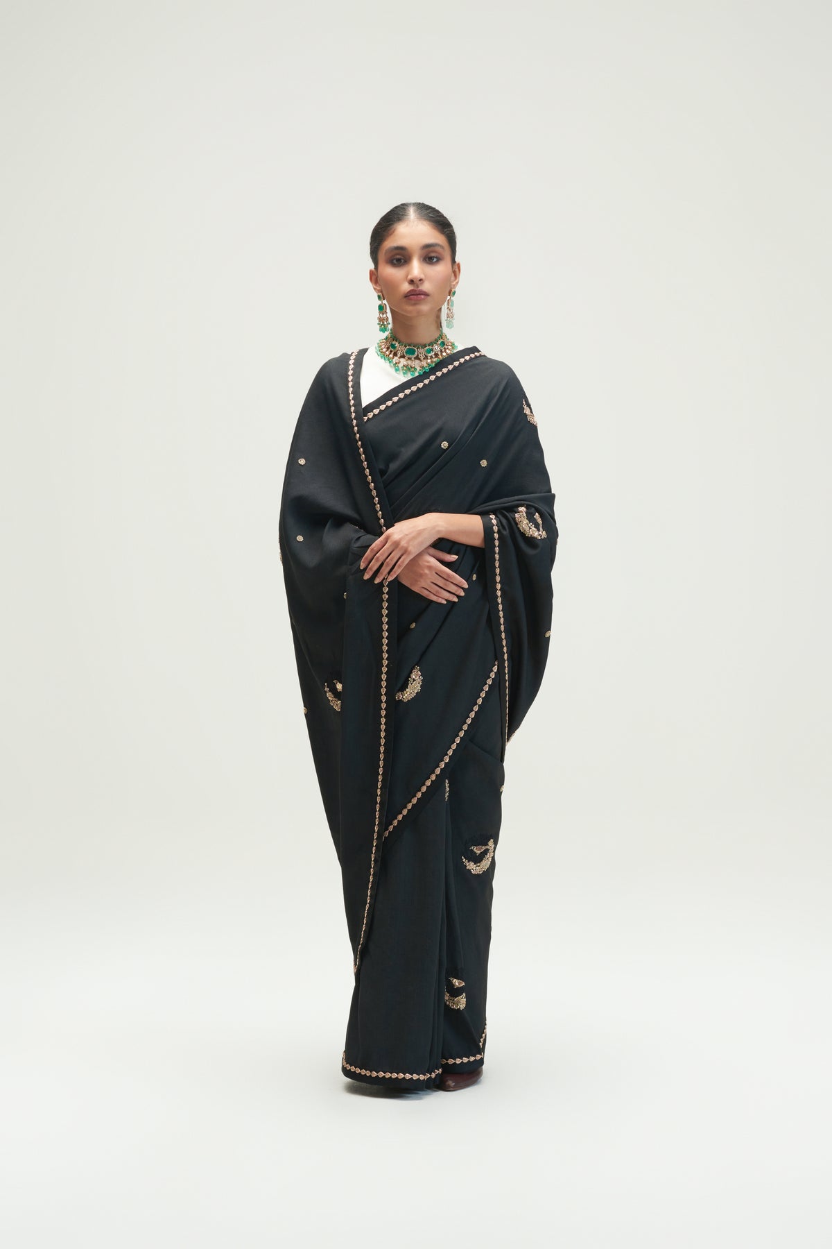 Naaz Charcoal Saree