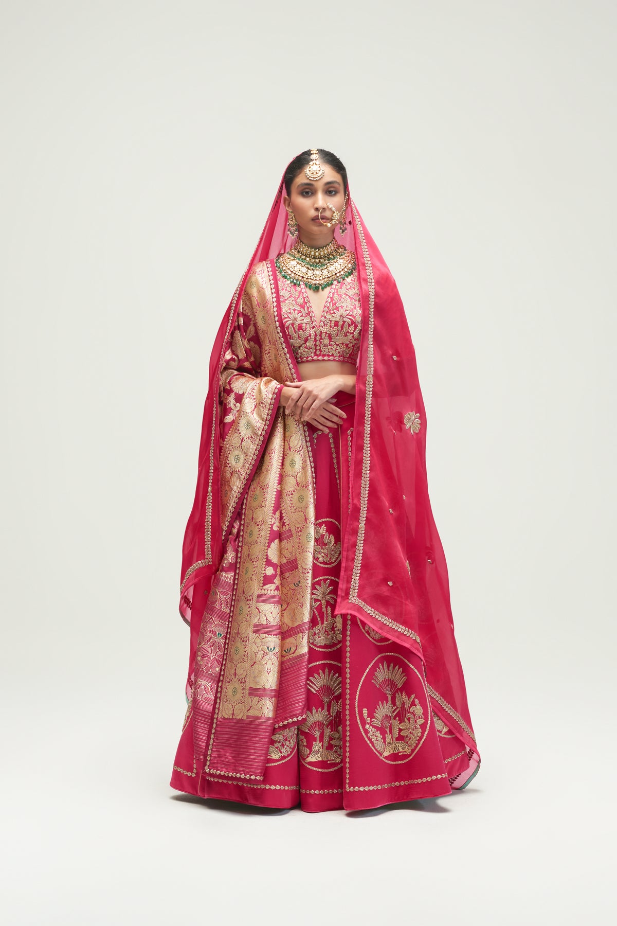 Fuchsia Pink Lehenga Set