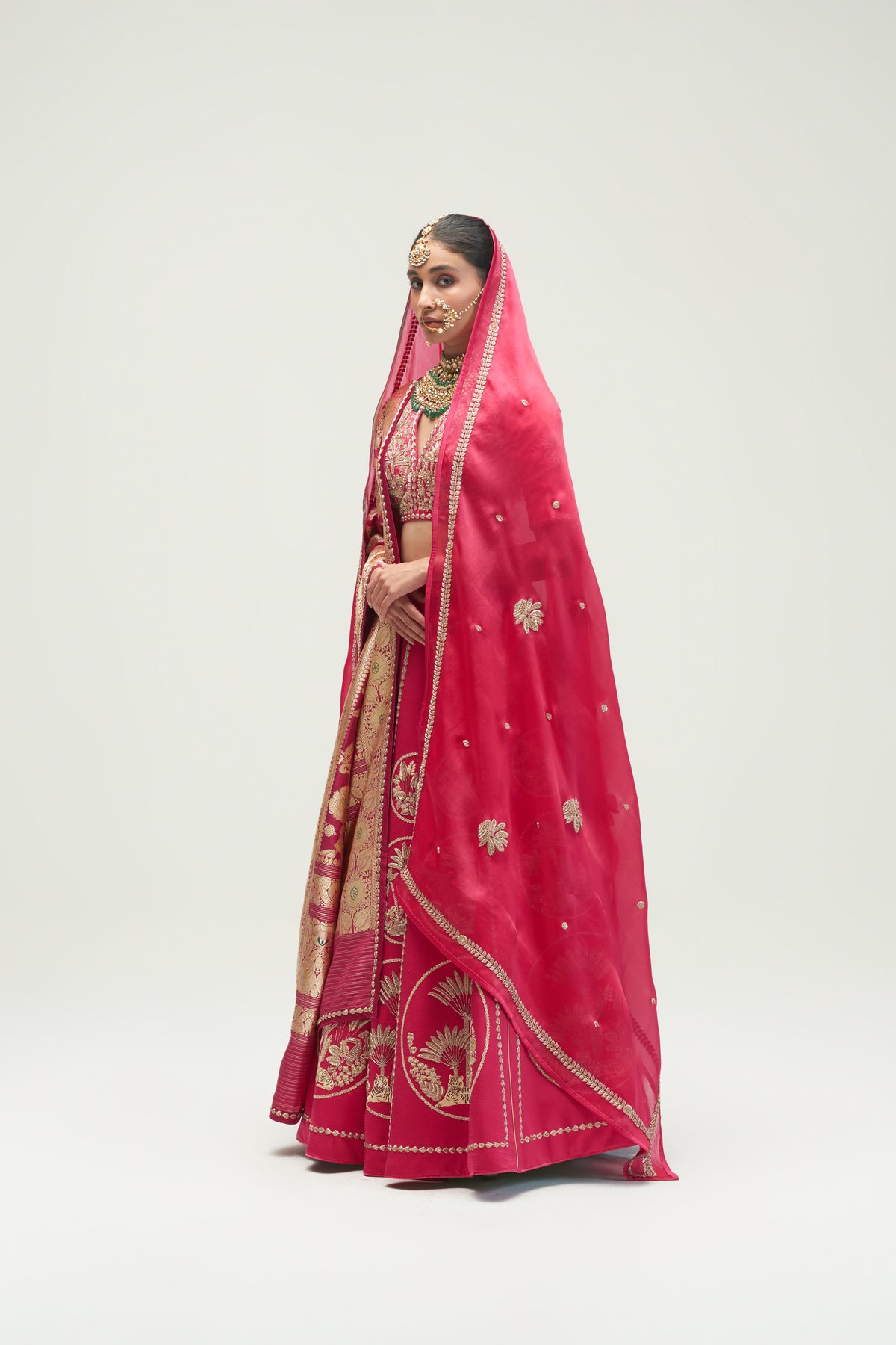 Fuchsia Pink Lehenga Set