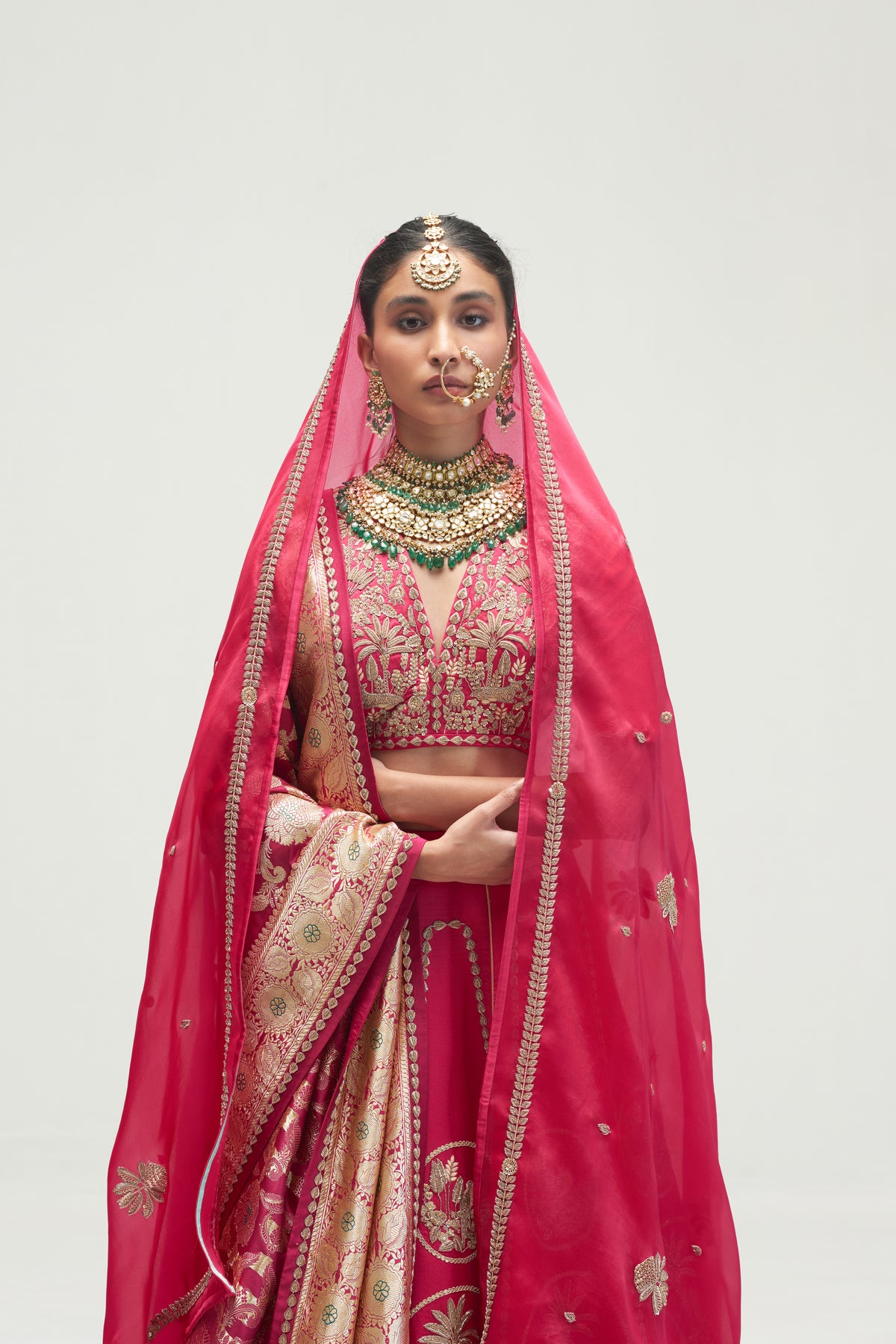 Fuchsia Pink Lehenga Set