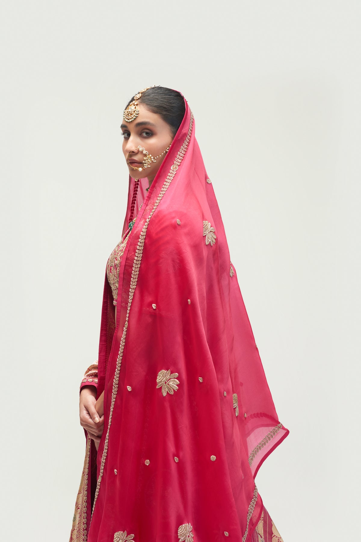 Fuchsia Pink Lehenga Set