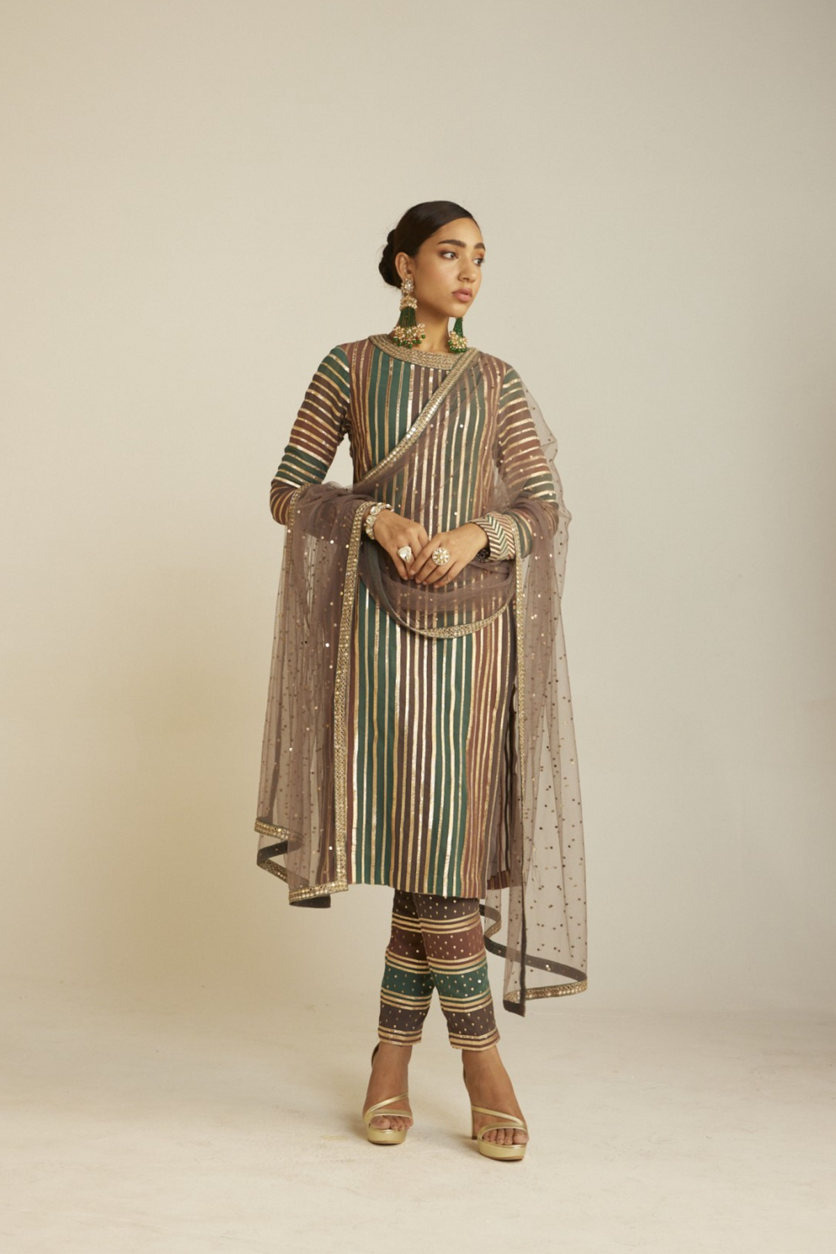 Mud Green Kurta Set