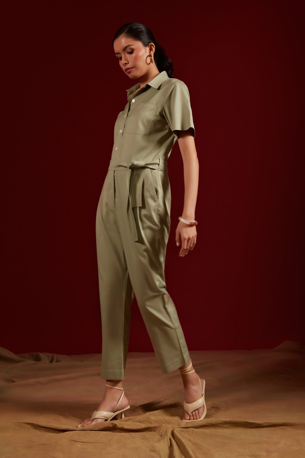 Mint Double Pocket Jumpsuit