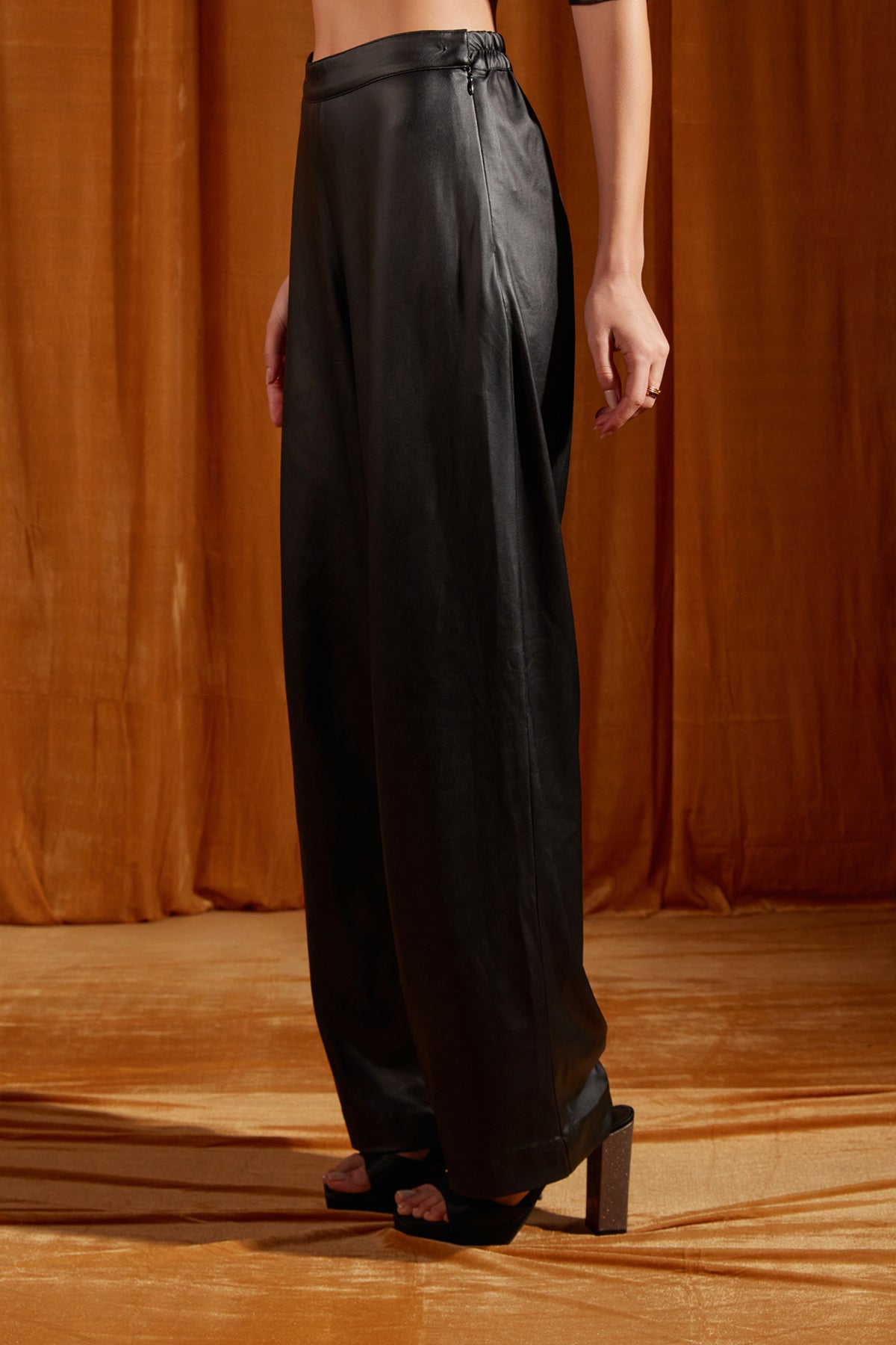 Black Straight-fit Trousers