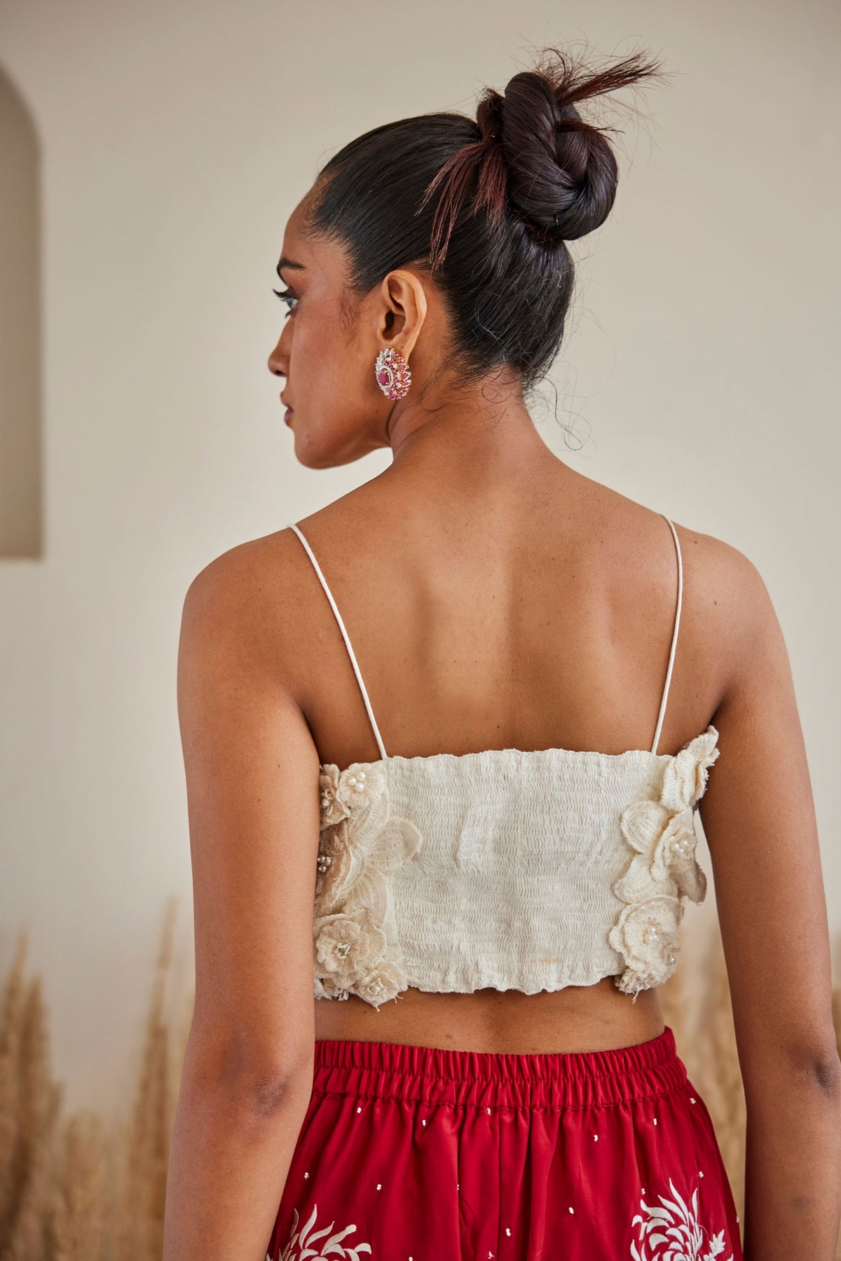 Chikankari 3 D Floral Bandeau