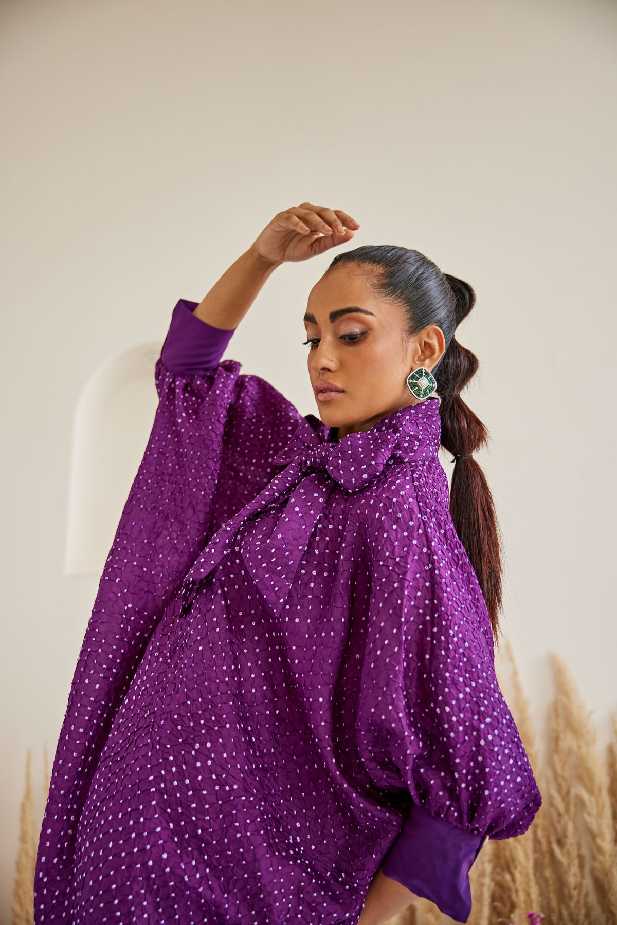 Artisanal Bandhani Pocket Cape