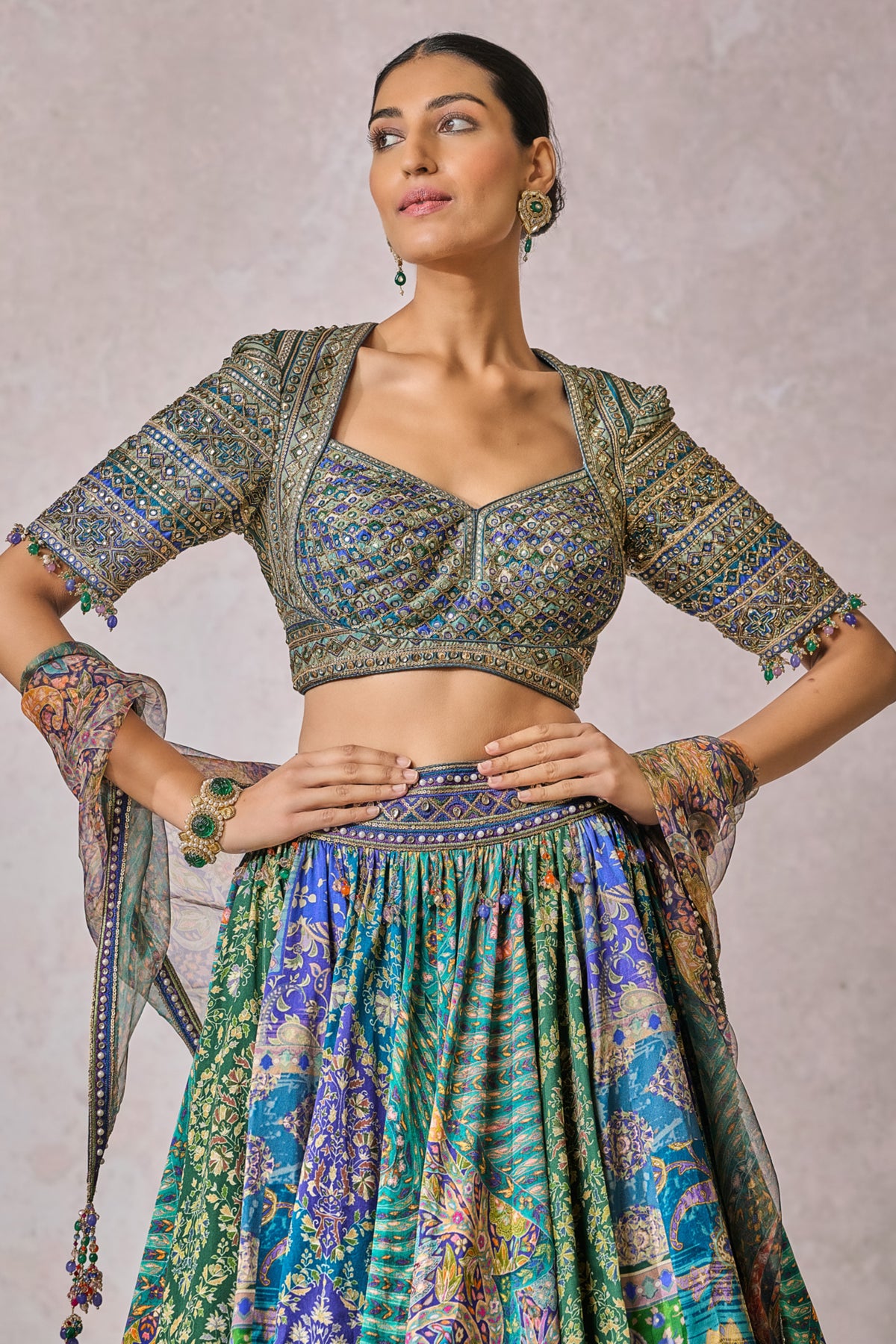 Peacock Lehenga Set