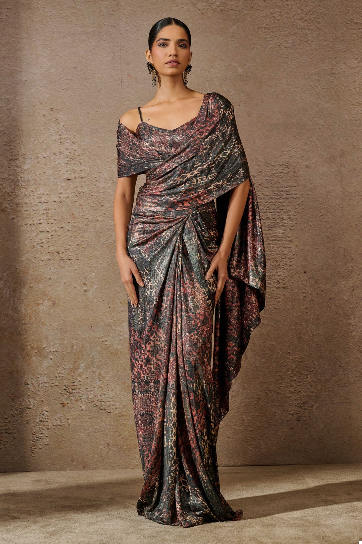 Printed Concept Saree Set