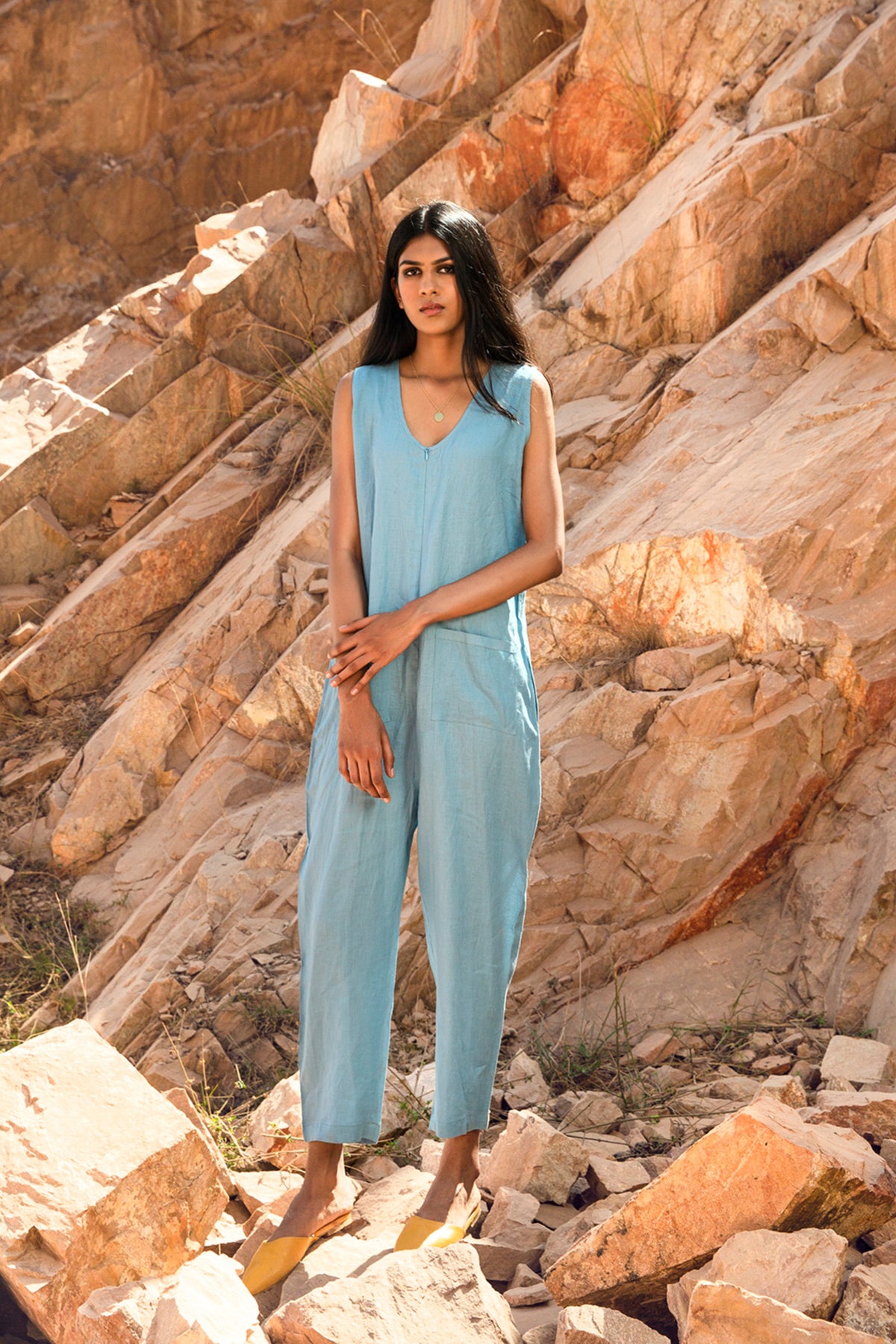 Powder Blue Jumpsuit