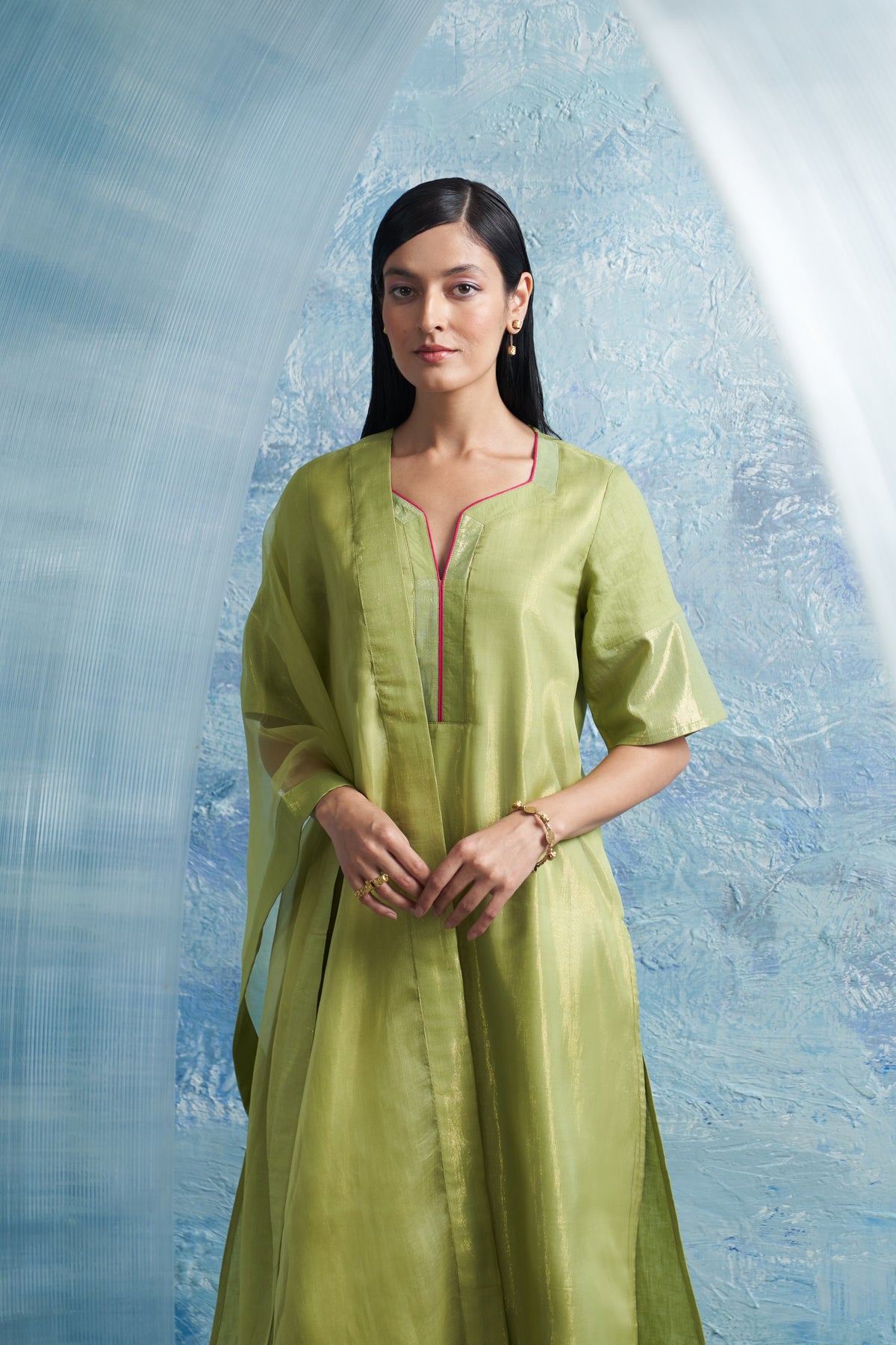 Aura A-line Kurta Set