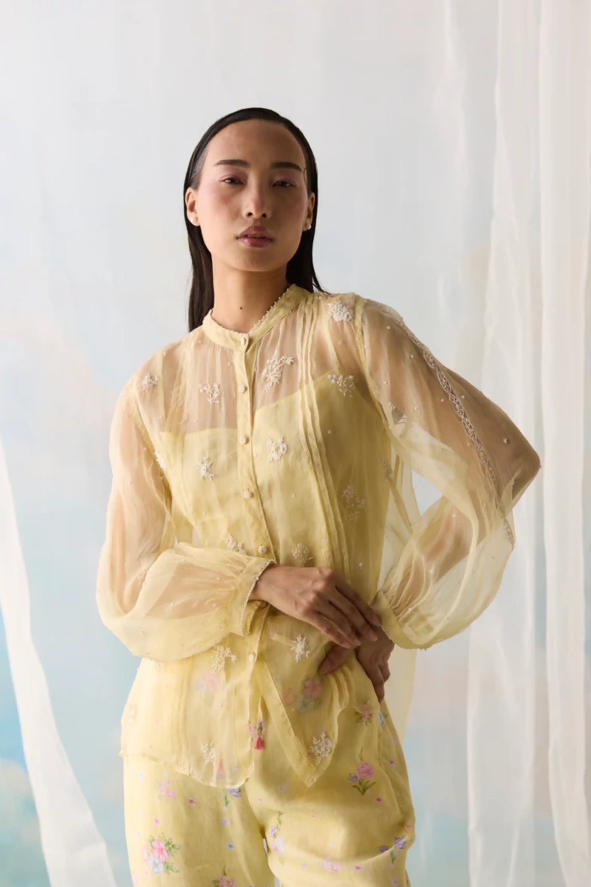 Citrine Sheer Co-ord Set