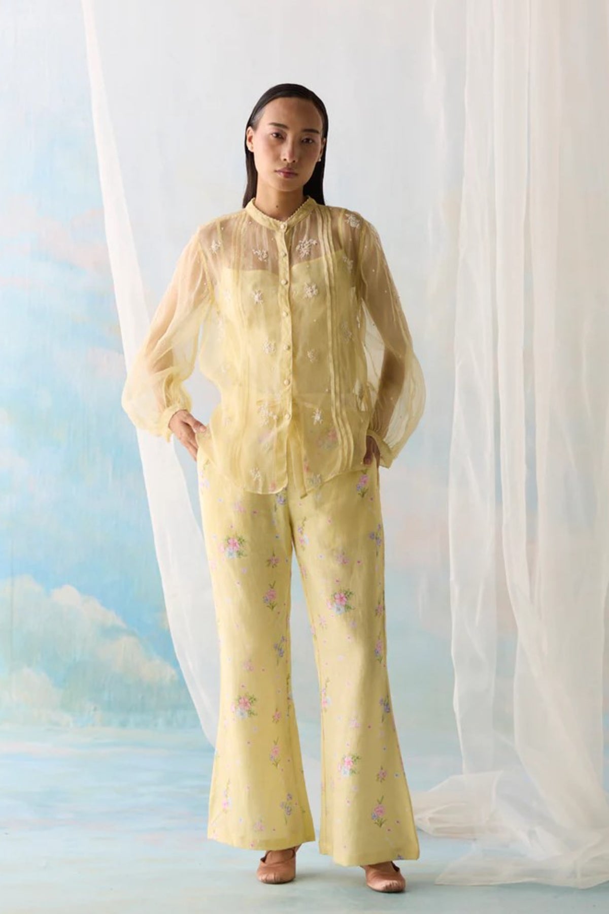 Citrine Sheer Co-ord Set