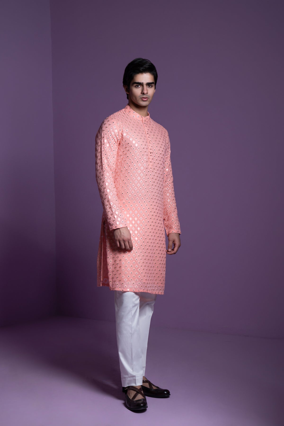 Coral Kurta Set