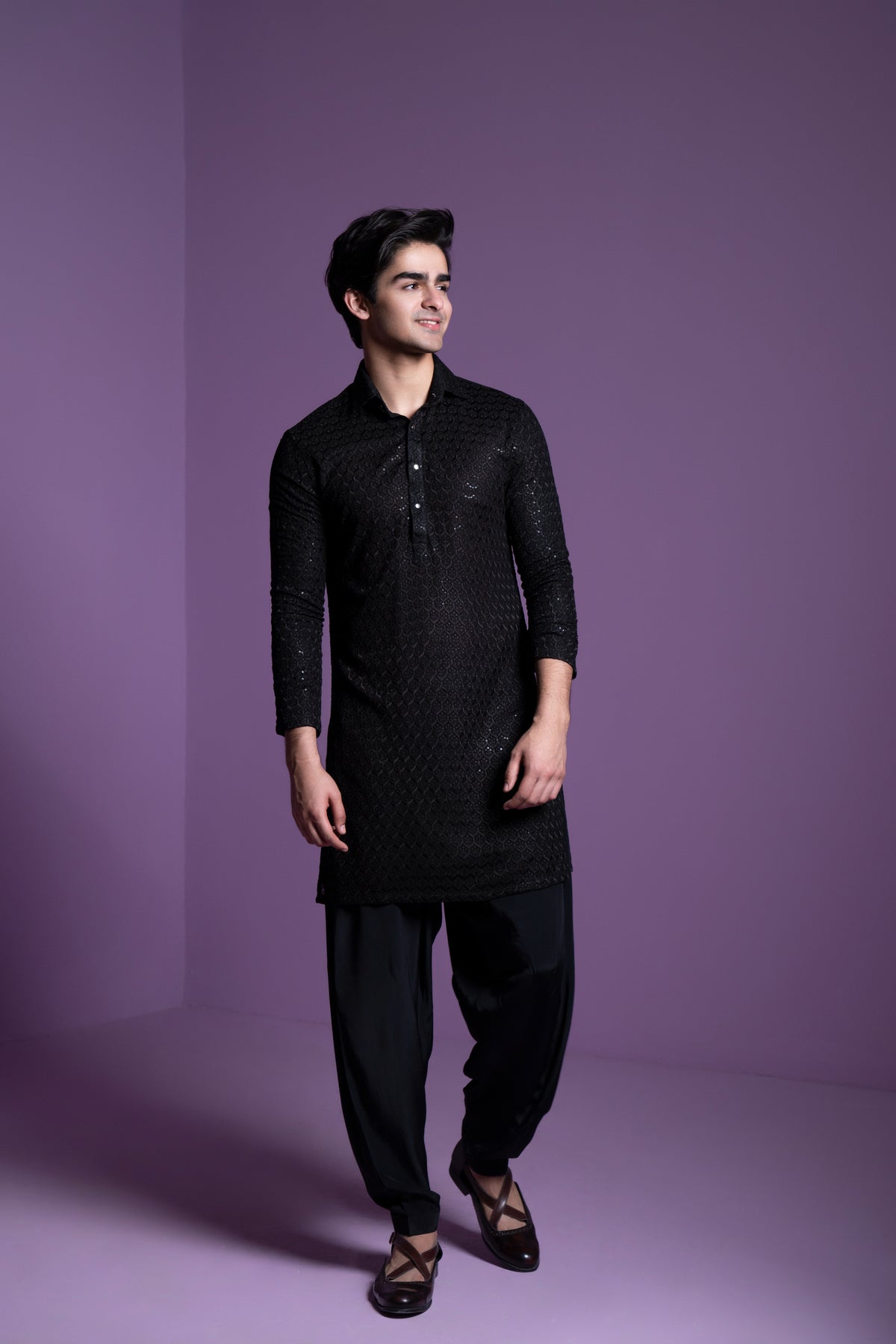 Black Kurta Set