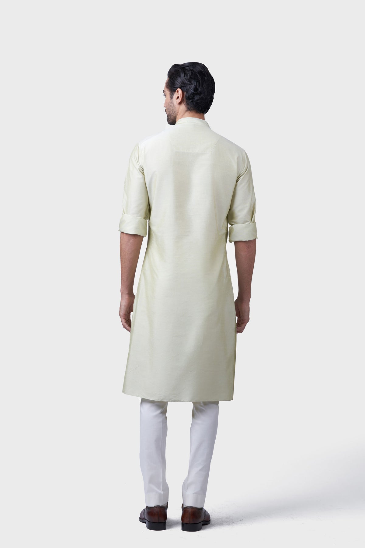 The Tear Drop Chartreuse Kurta