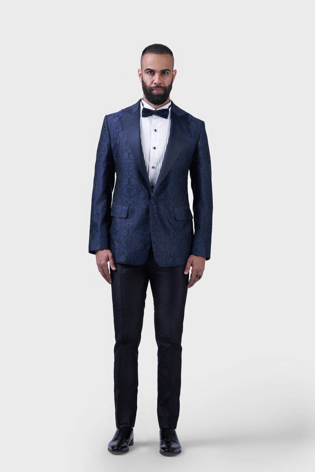 The Midnight Floret Tuxedo Jacket