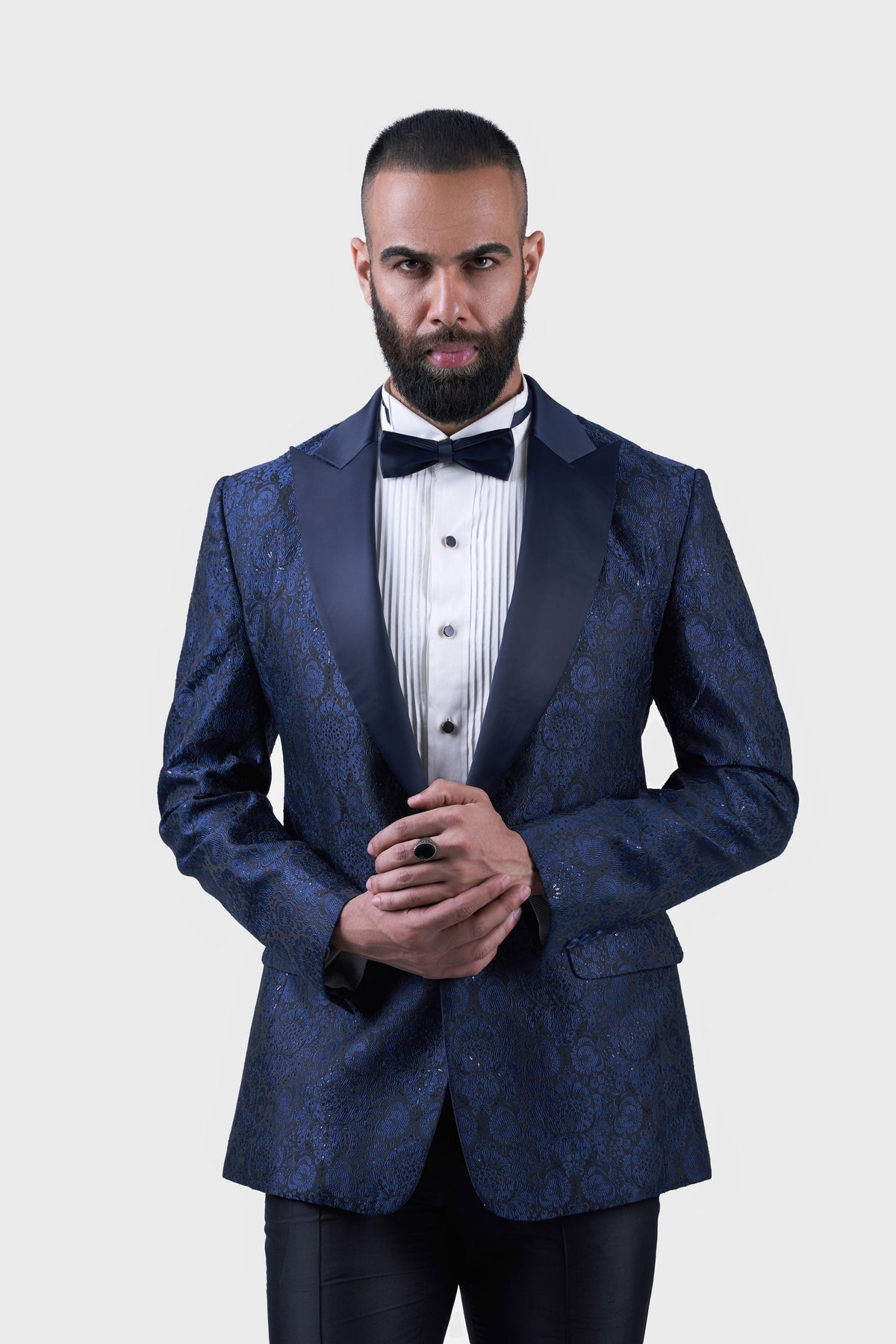 The Midnight Floret Tuxedo Jacket