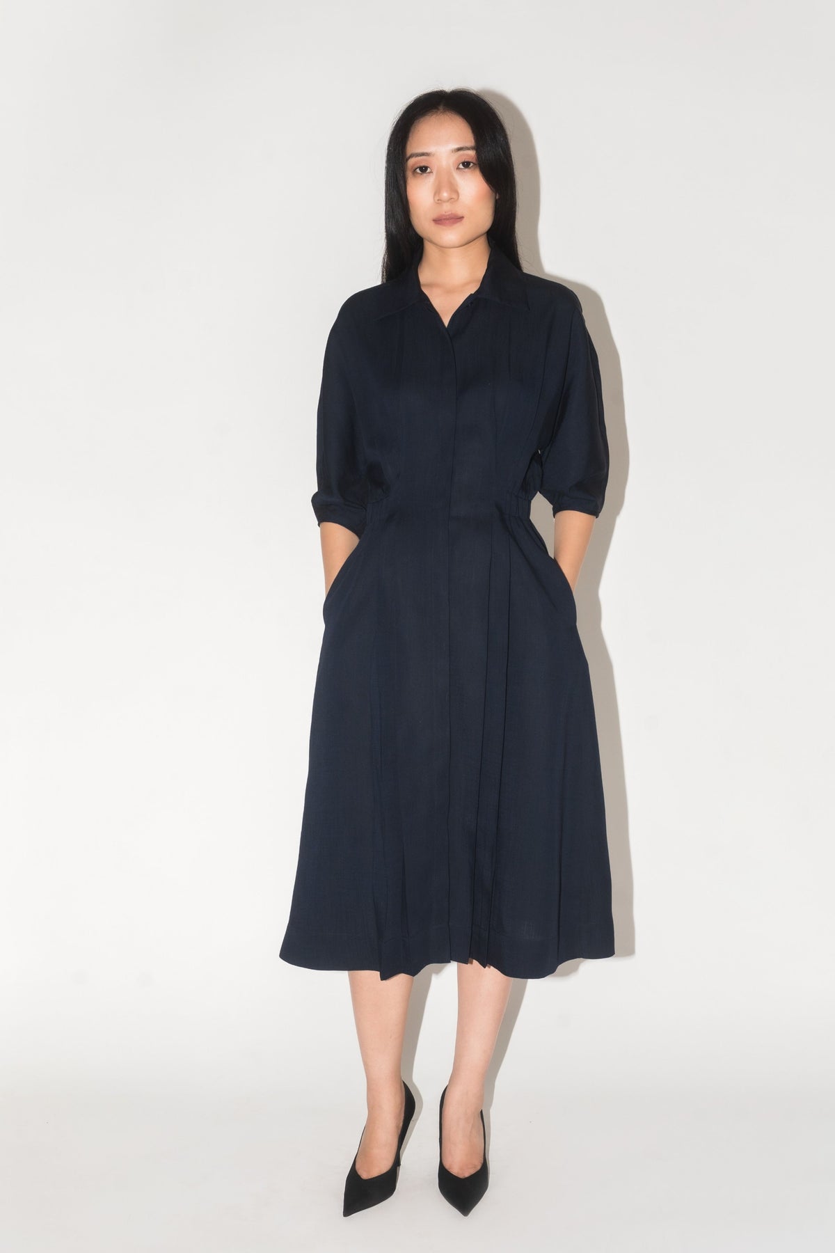 Clara Navy Dress