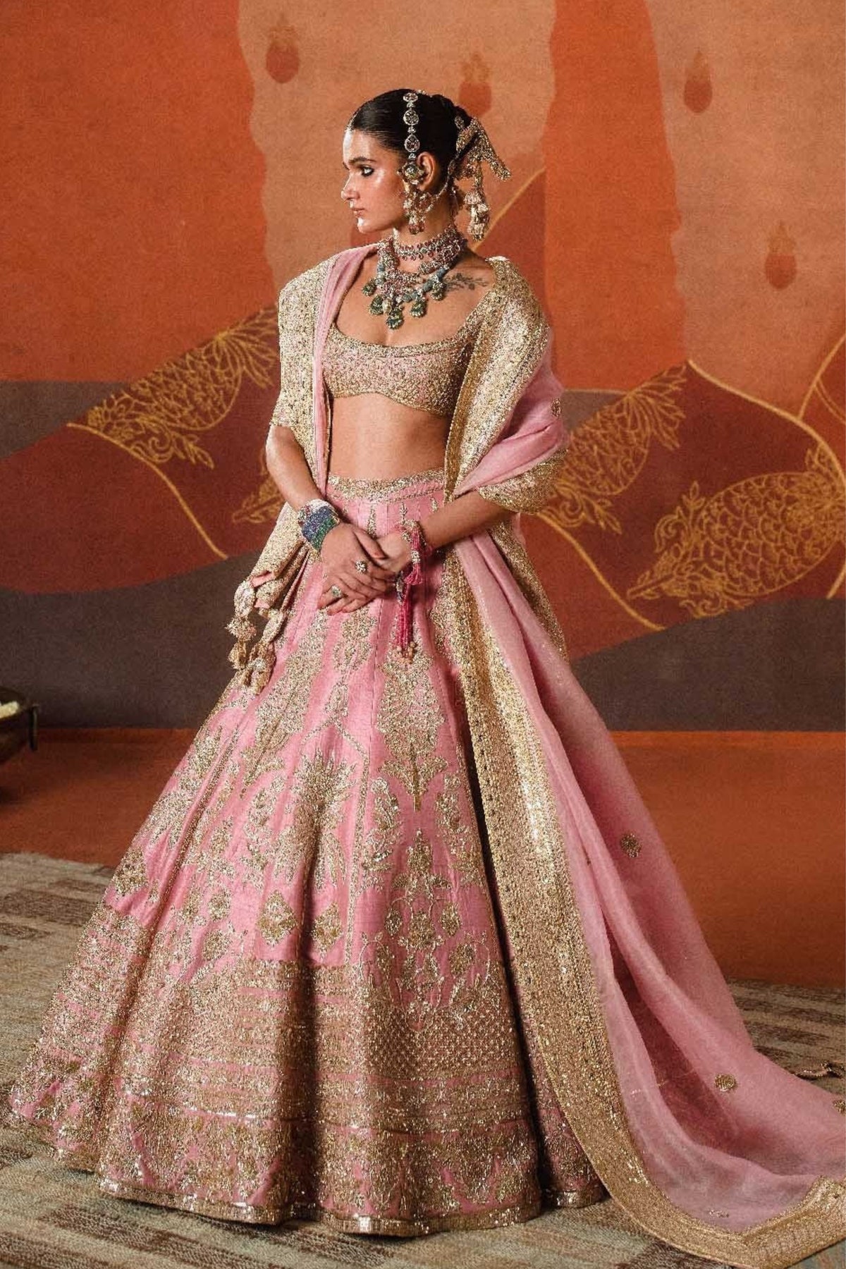 Gulab Barfi Pink Lehenga Set