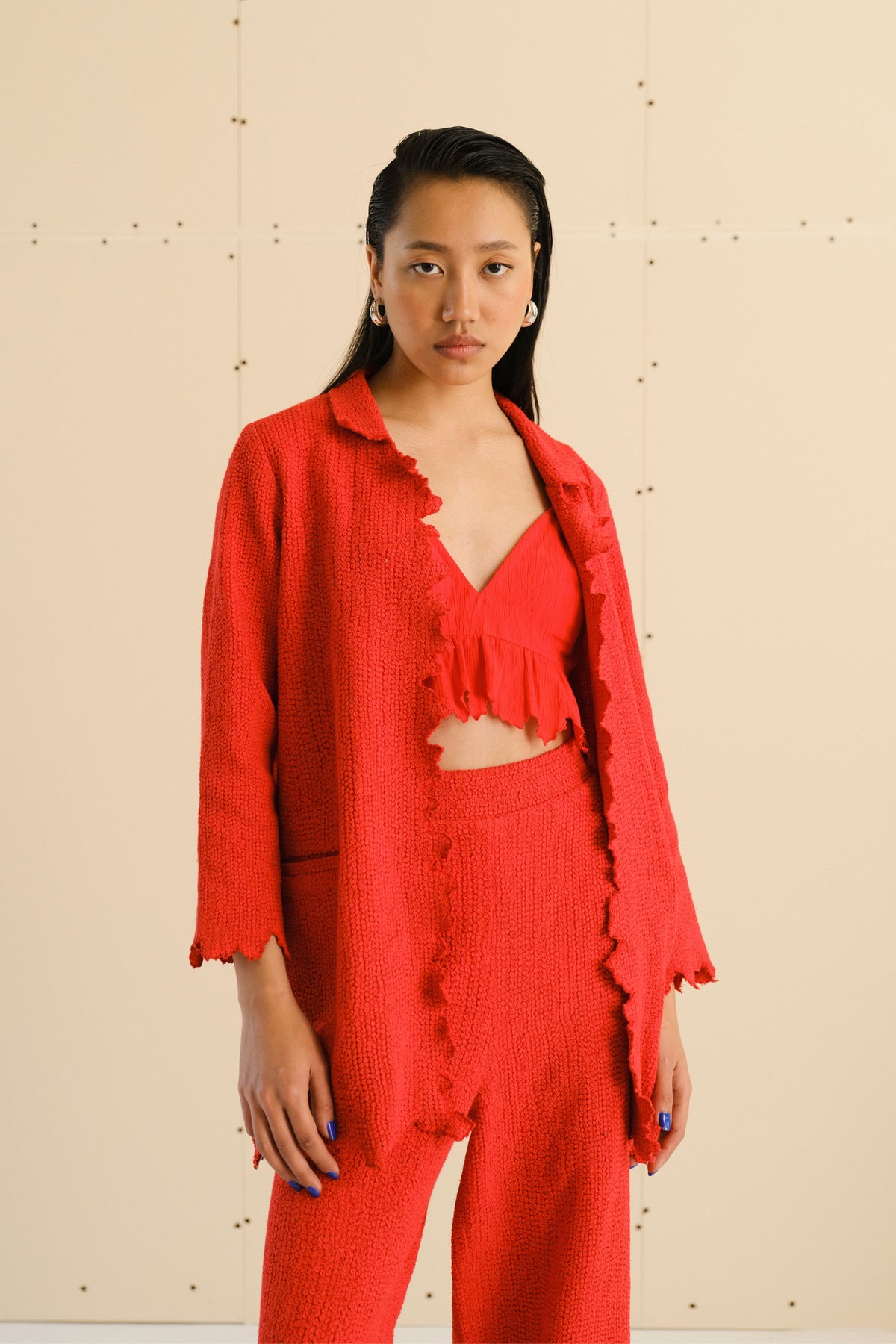 Poppy Red Jacqueline Coat