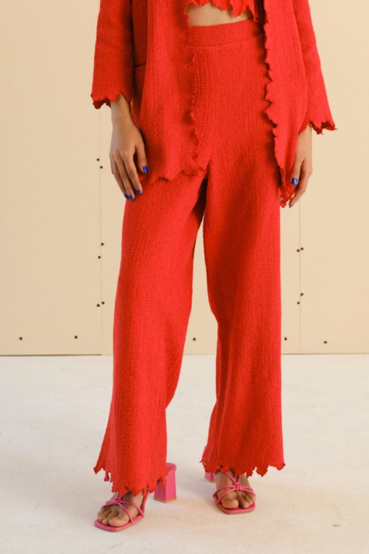 Jacqueline Pants in Poppy Red