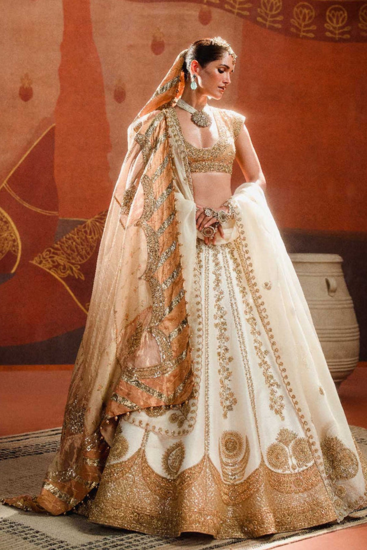 Nan Khati Silk Lehenga Set