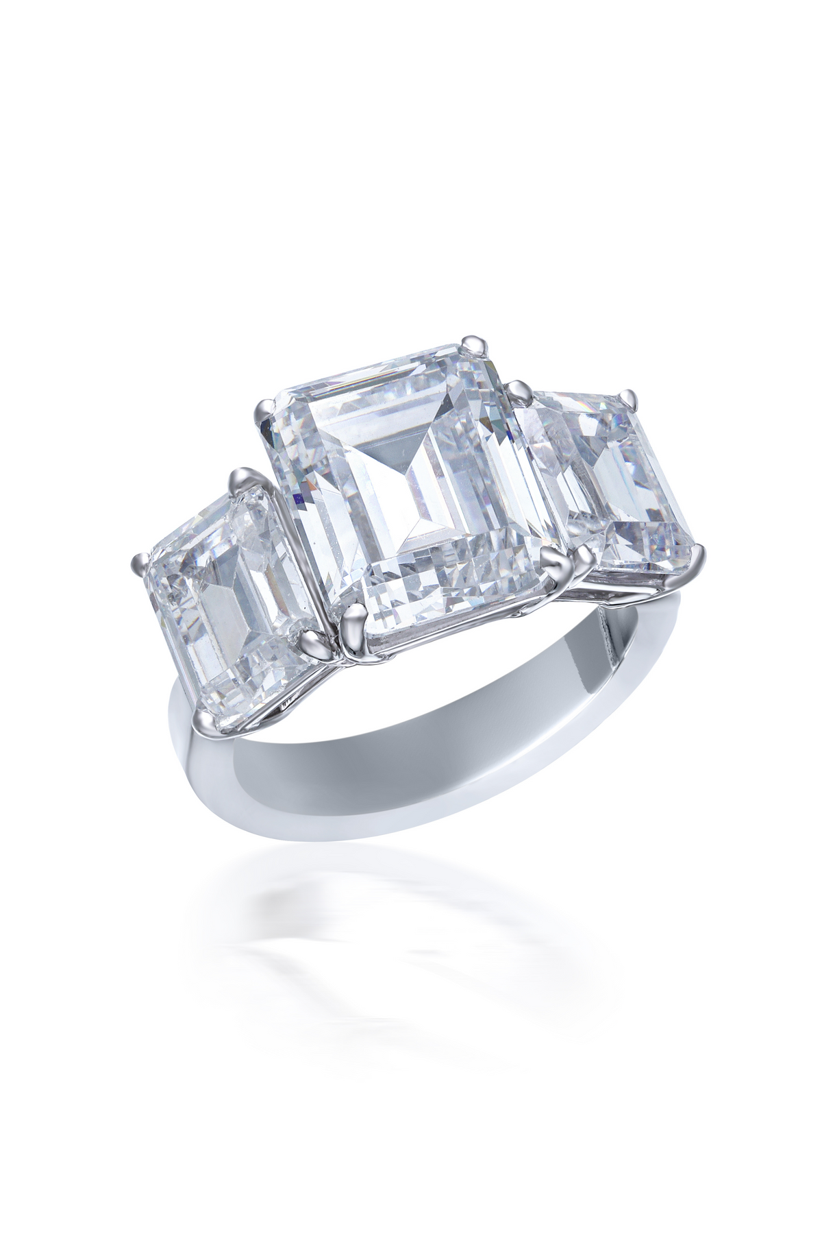 Solitaire Octagon Shaped Ring