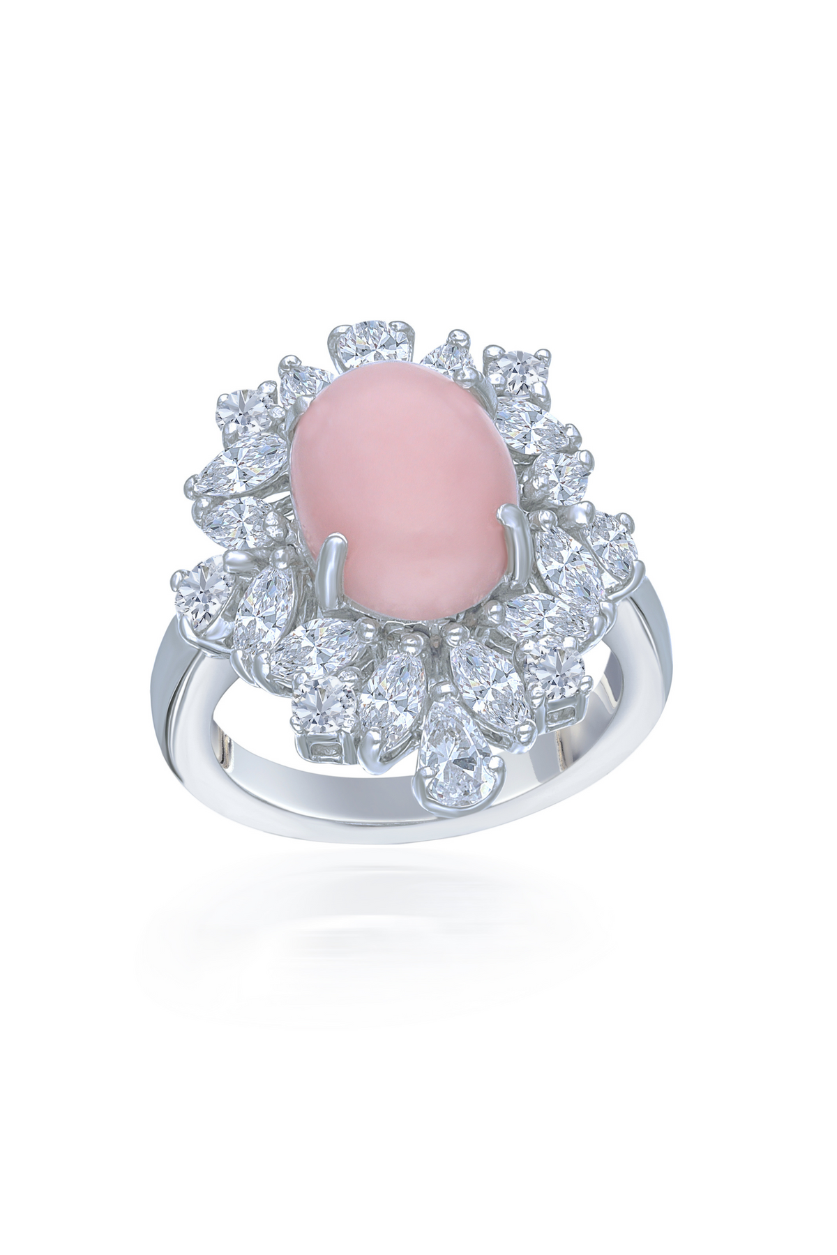 Classic Pink Coral Ring