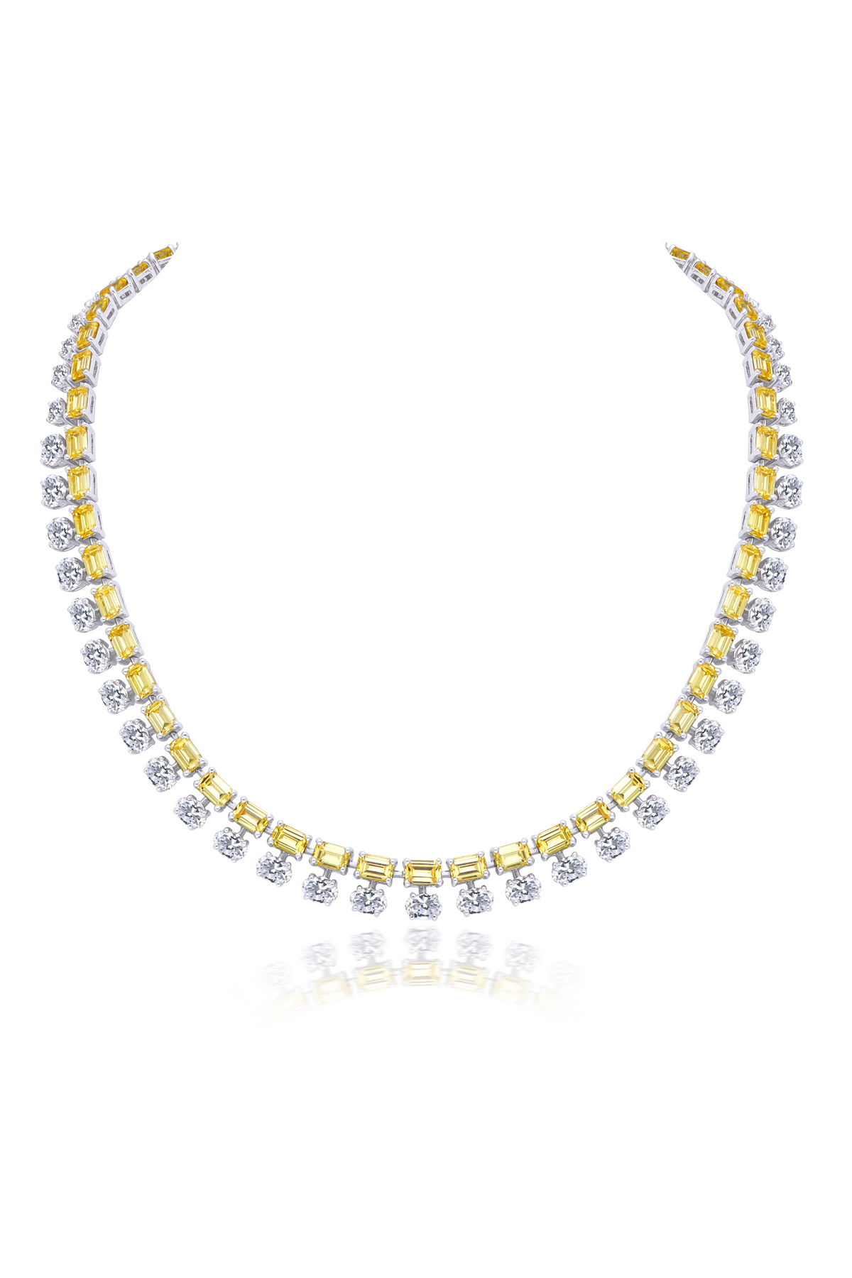 Classic White &amp; Yellow Necklace