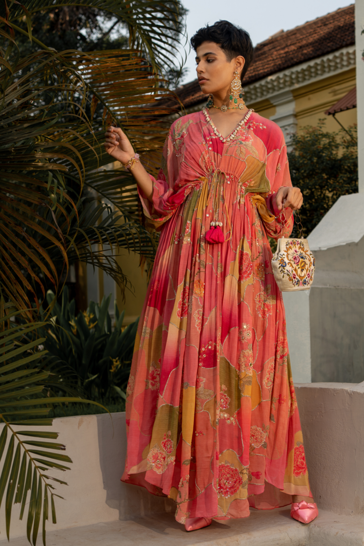 Hint of Blush Nasha Kaftan Set