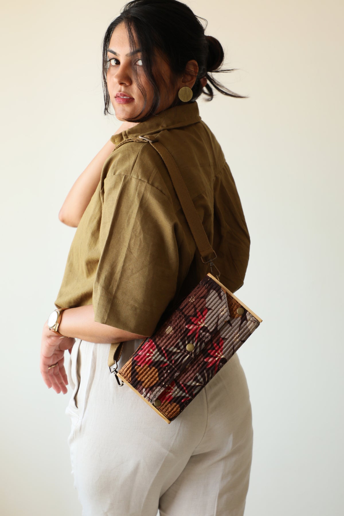 Botanical &amp; Cadet Box Clutch - Changeable Sleeve