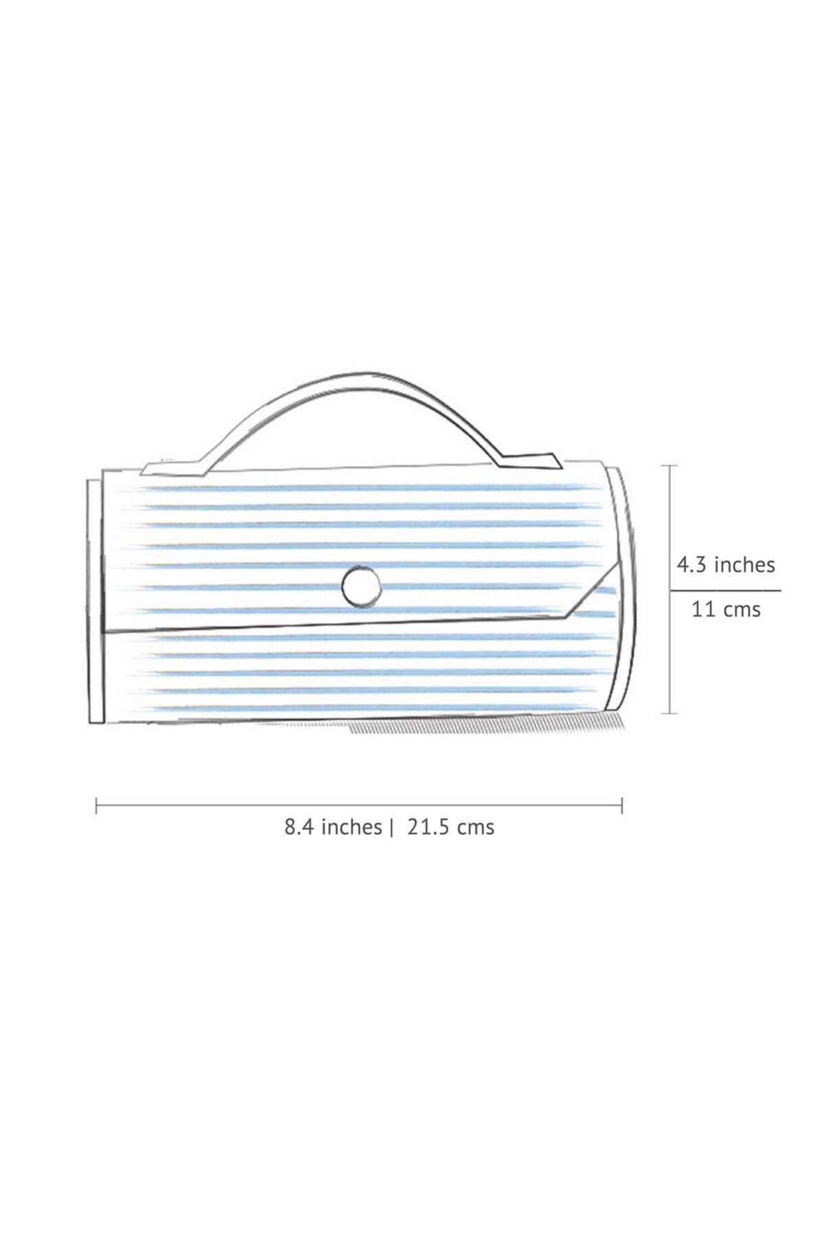 Garden Gala &amp; Saffron Sun Round Clutch - Changeable Sleeve