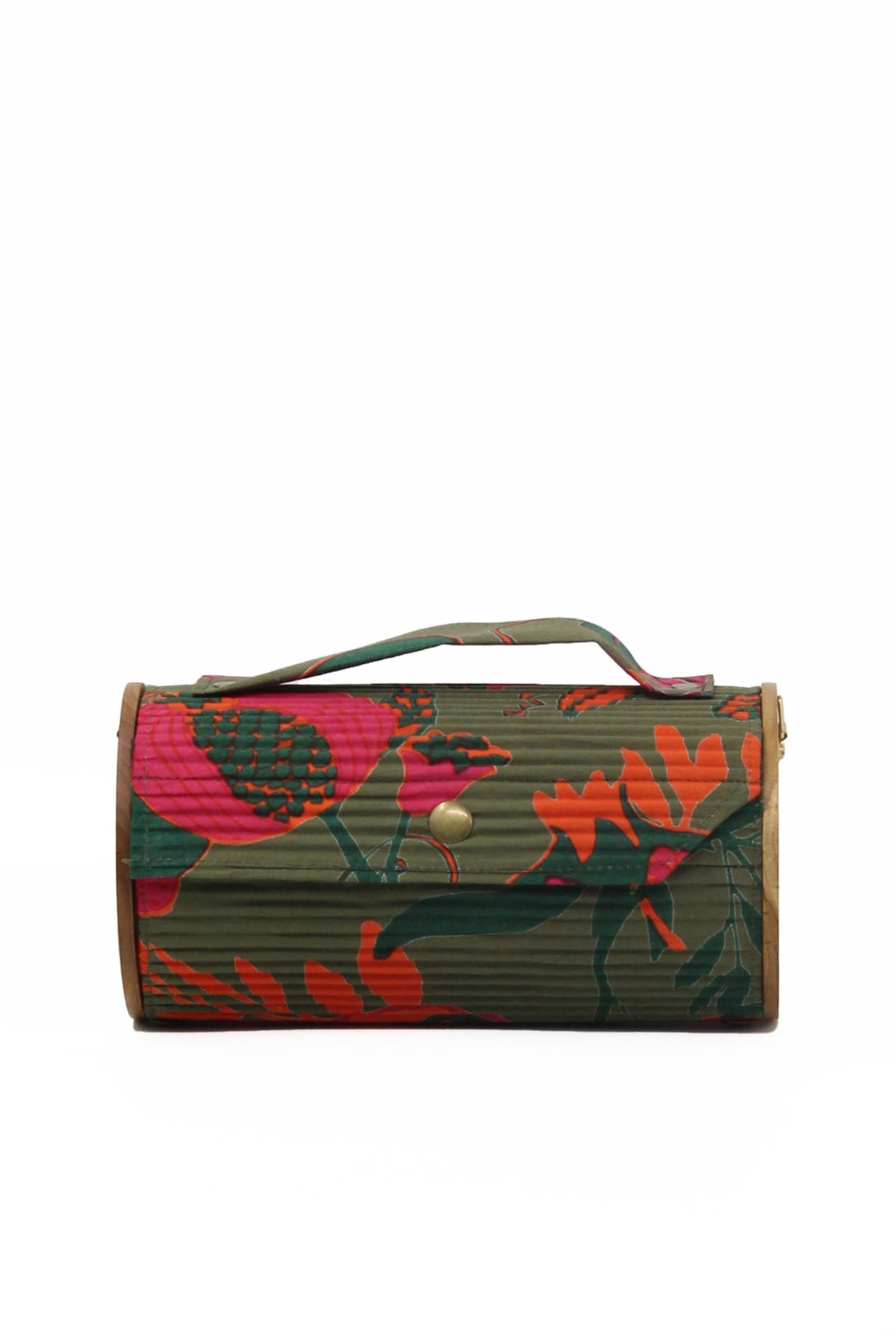 Garden Gala &amp; Saffron Sun Round Clutch - Changeable Sleeve