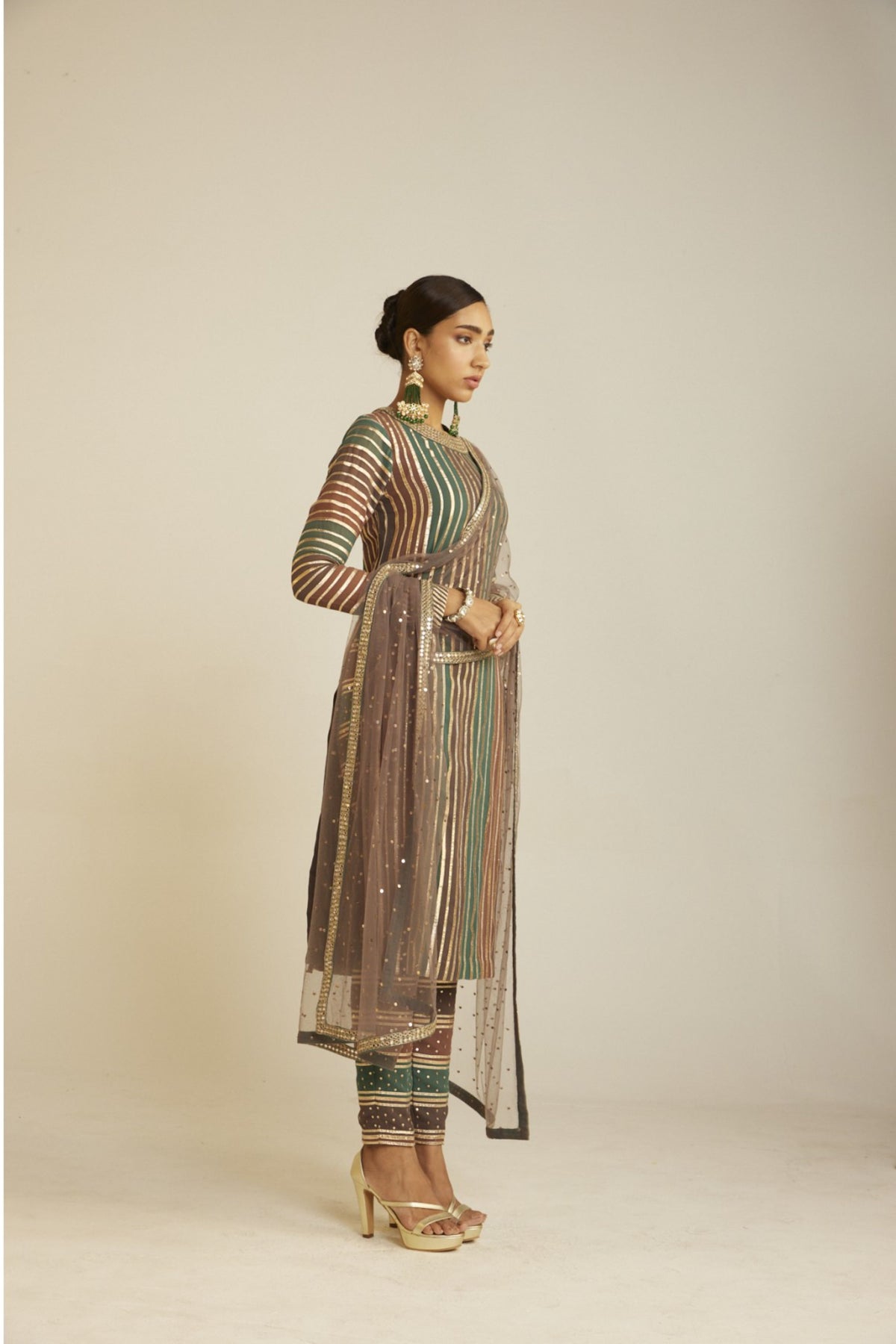 Mud Green Kurta Set