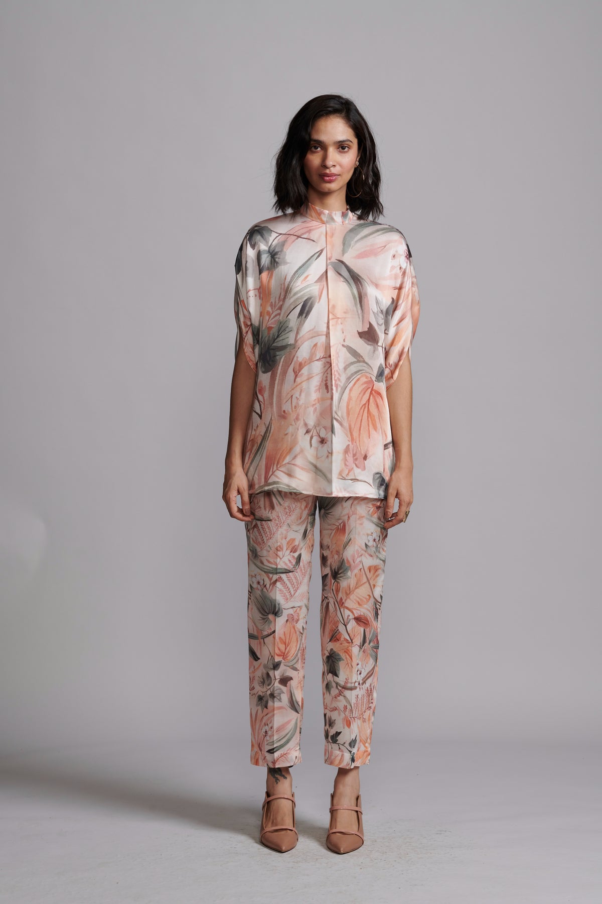 Earthen Leaf Print Pant